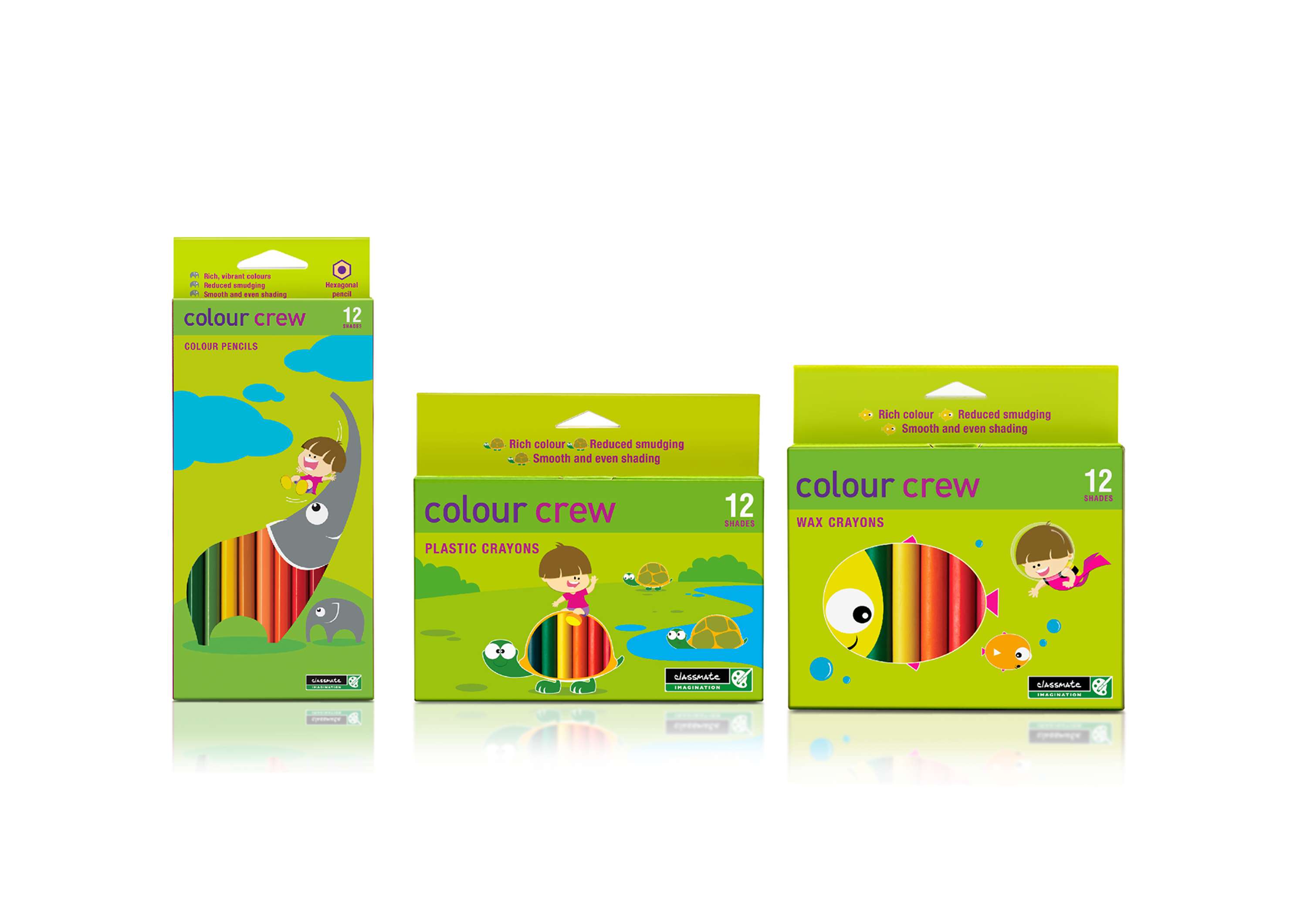 ITC Classmates Colour Crew Stationary design by Priyanka Khedekar