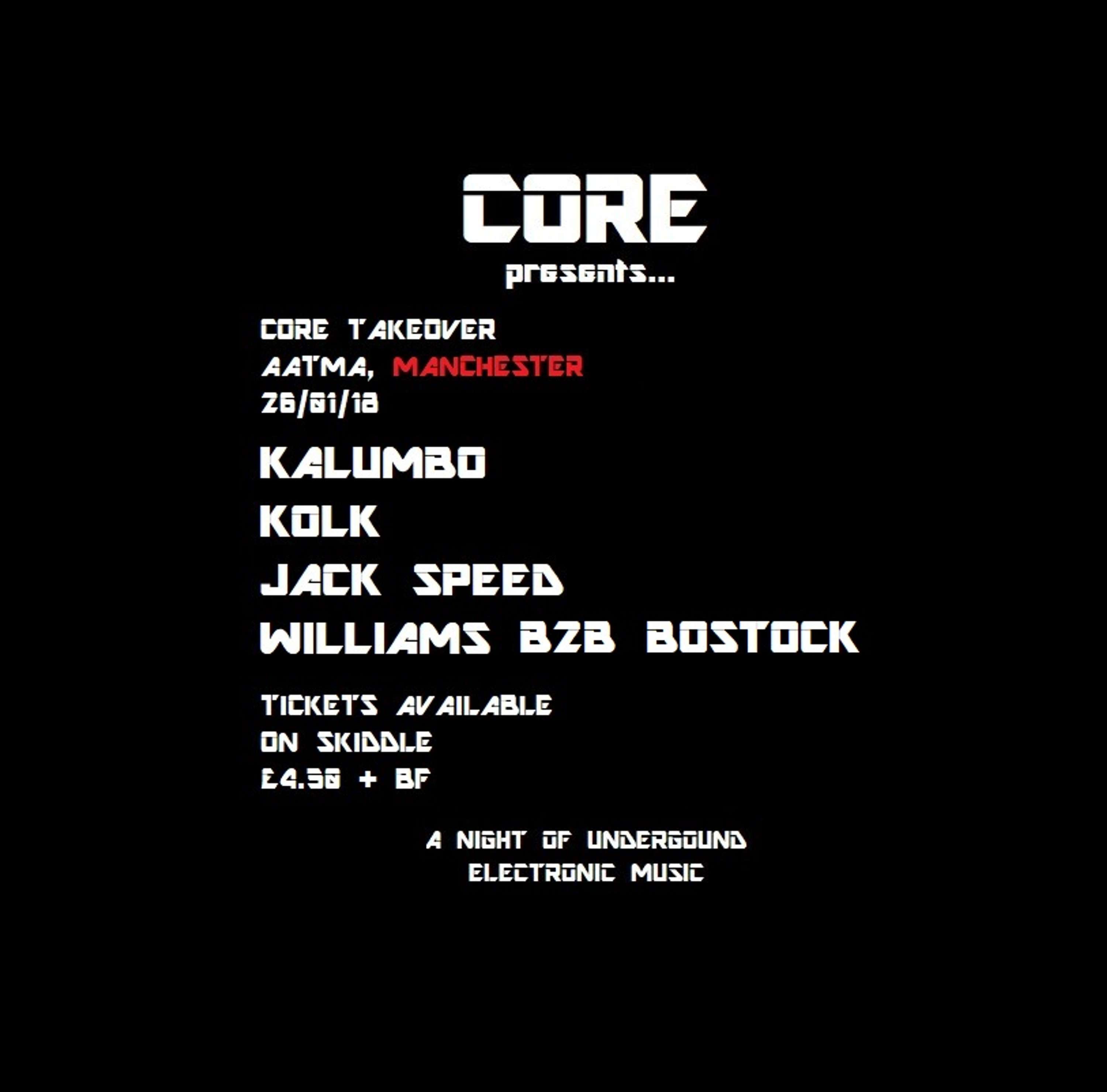 CORE - Event Night Planning + Design by Ben Cooke