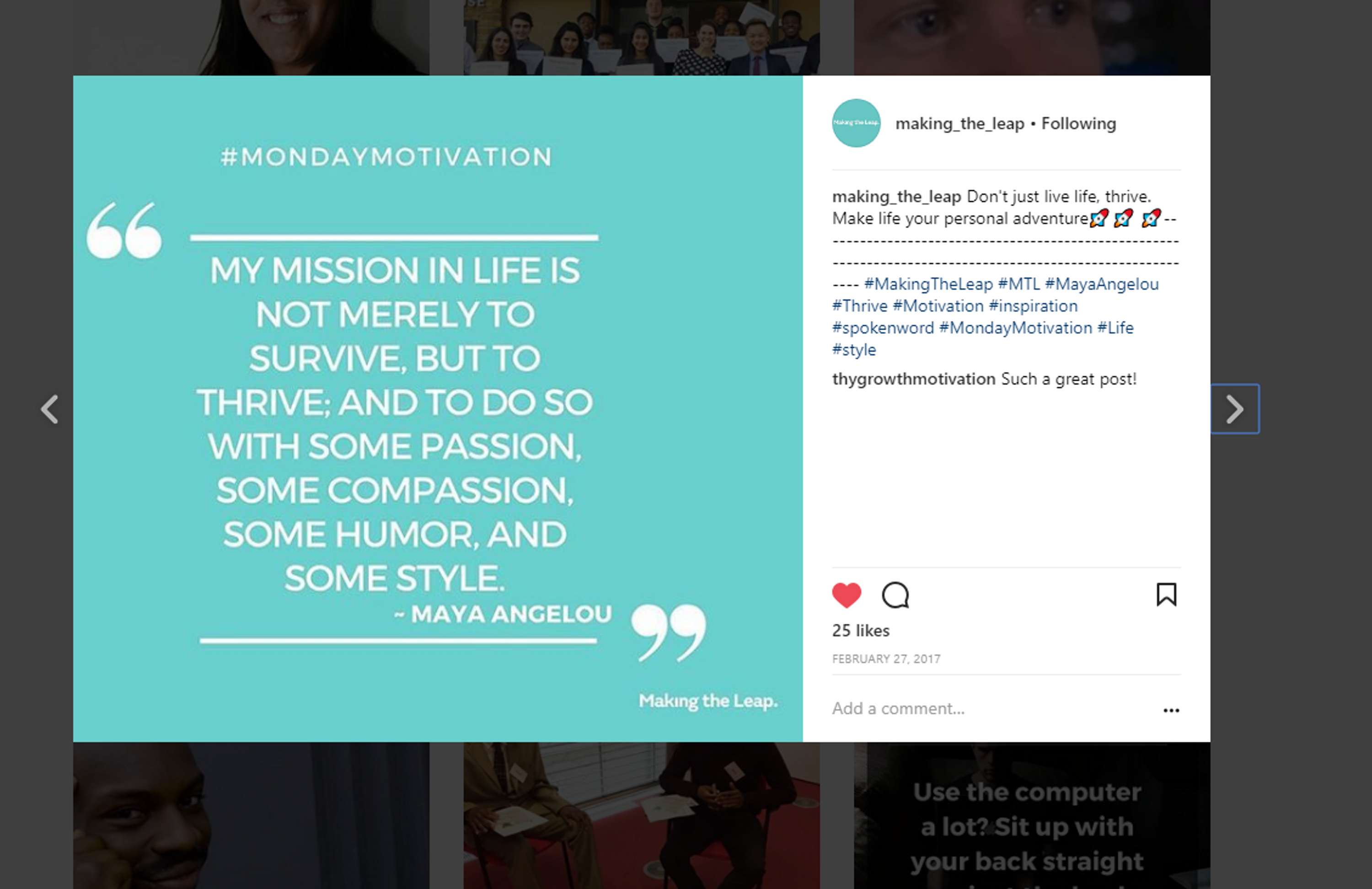 Making The Leap Social Media Internship by Hassan Motiwala