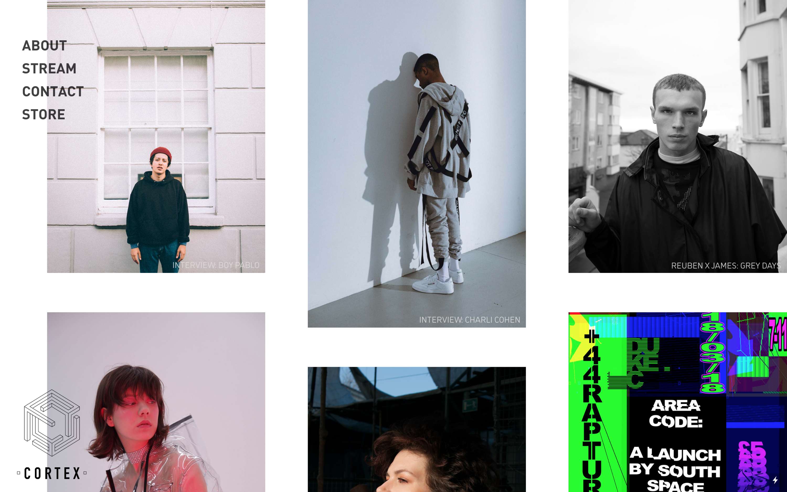 Web design & animation for Cortex Creatives by Jamie Waters