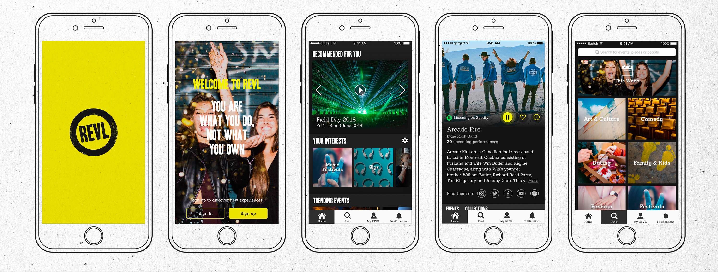 Consumer Events App UI & UX by YuTing Cheng