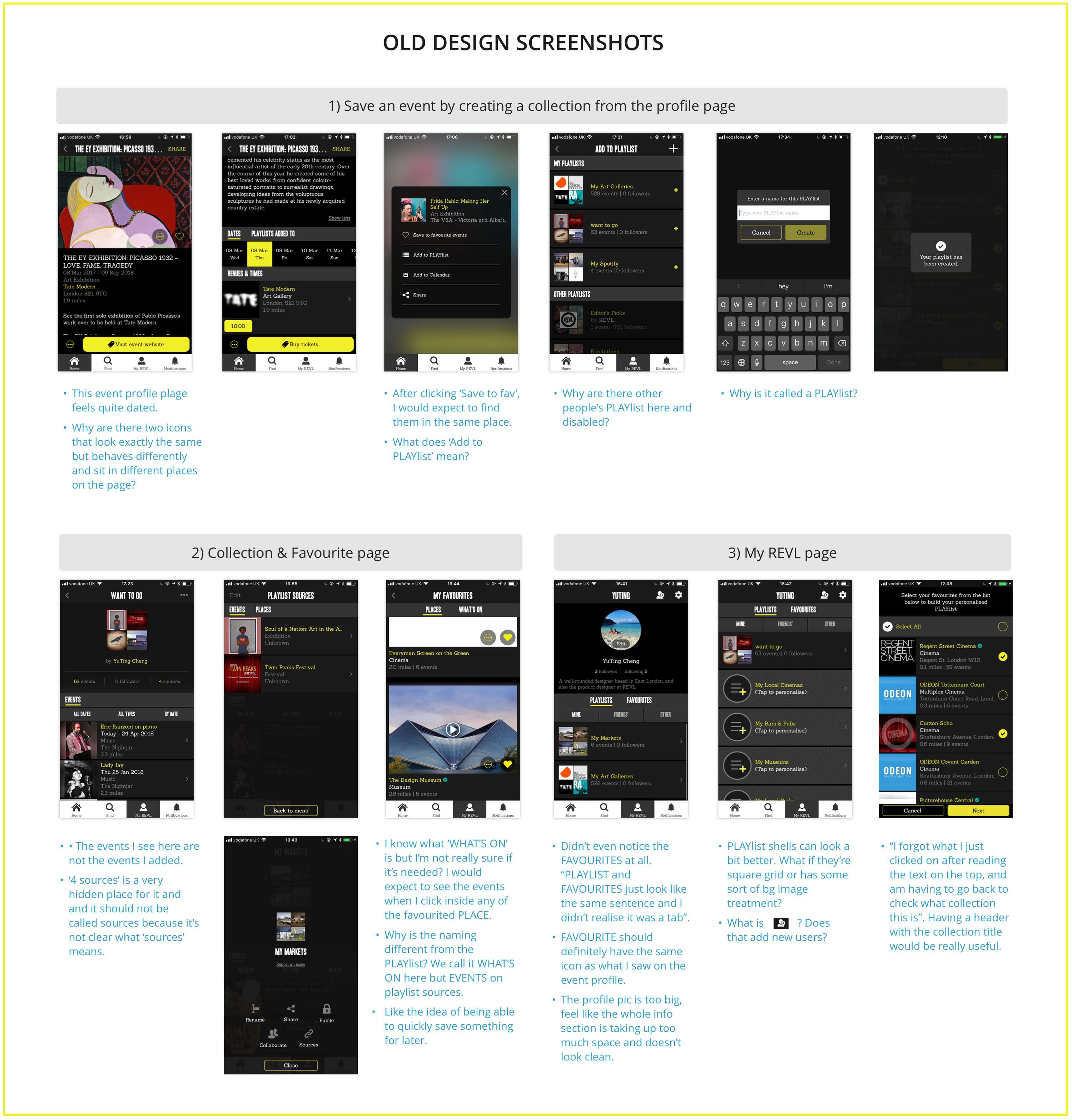 Consumer Events App UI & UX by YuTing Cheng