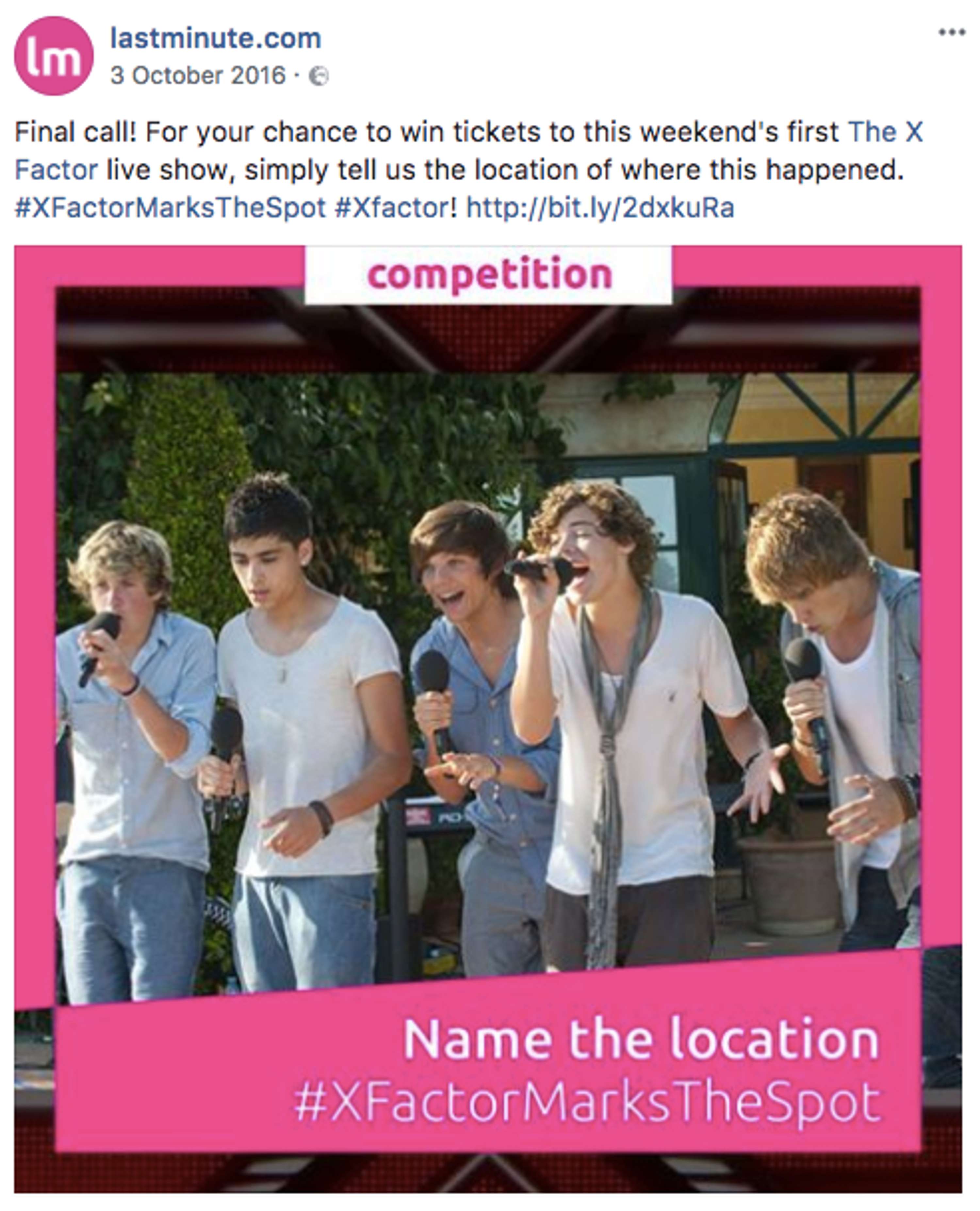 lastminute.com X Factor sponsorship by Georgie Gayler-Thompson