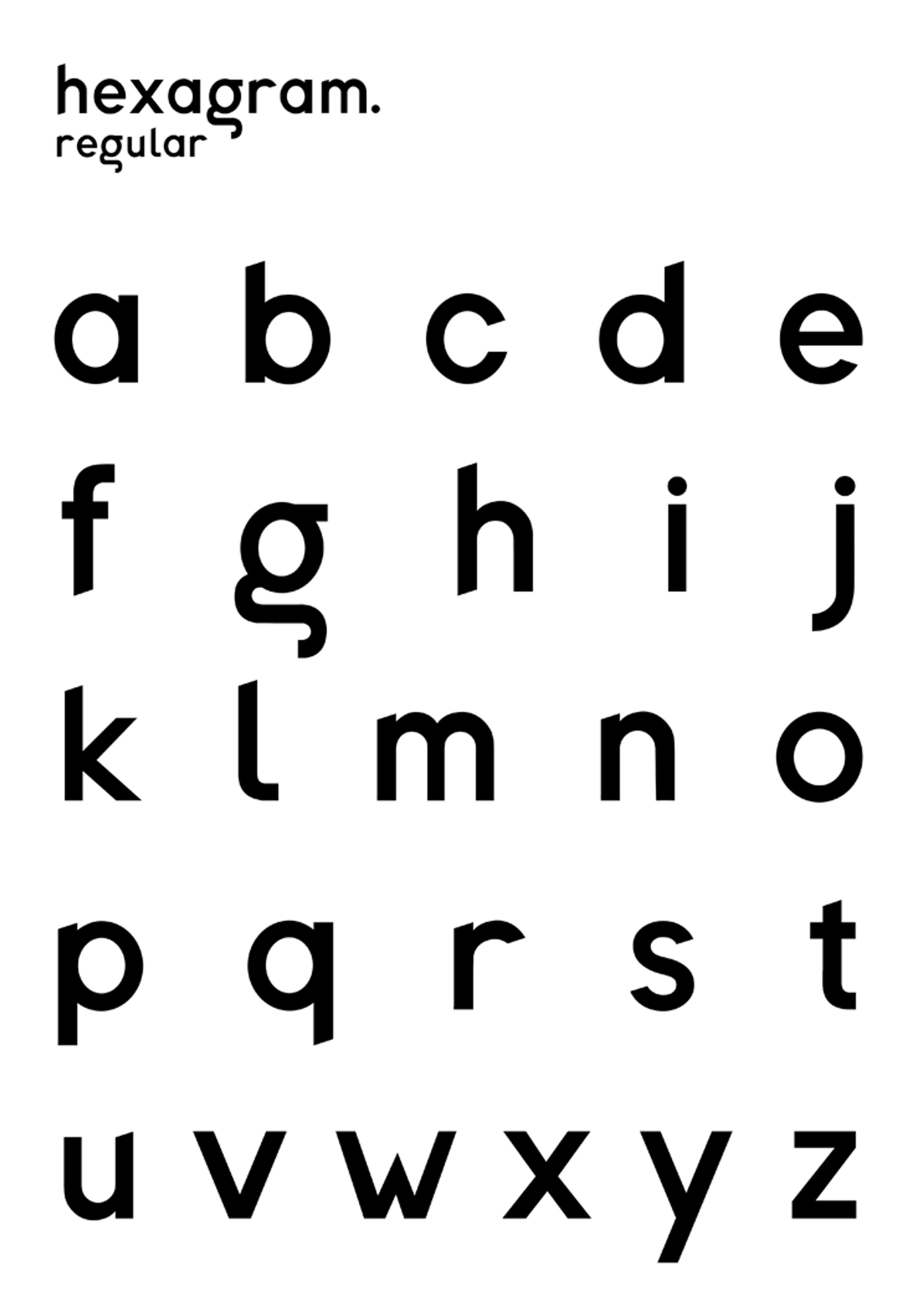 Hexagram Regular : Typeface & Interactive VR Type Specimen by Daragh Anderson
