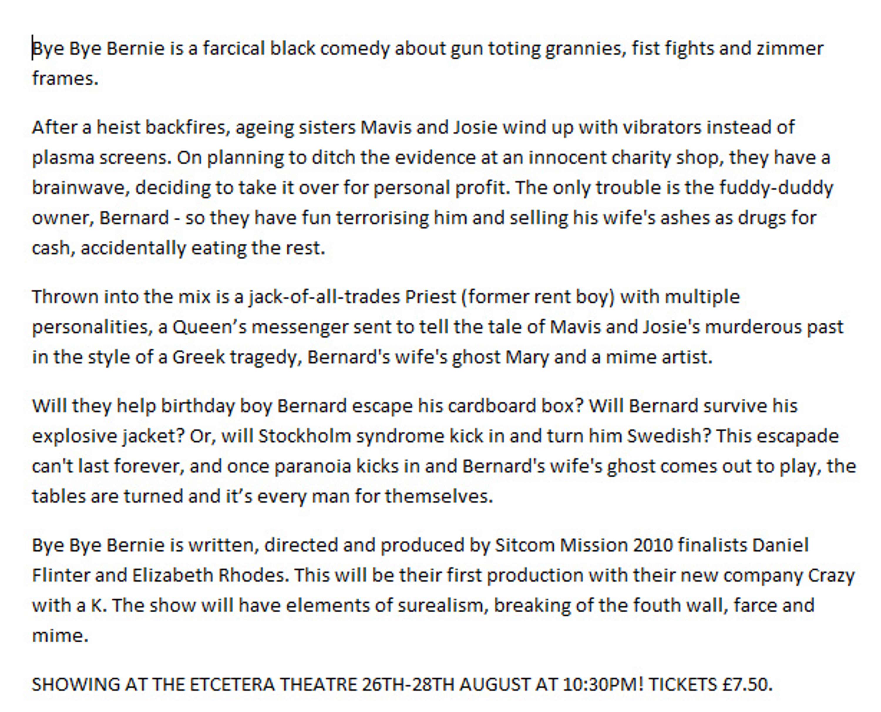 Bye Bye Bernie by Club LNB