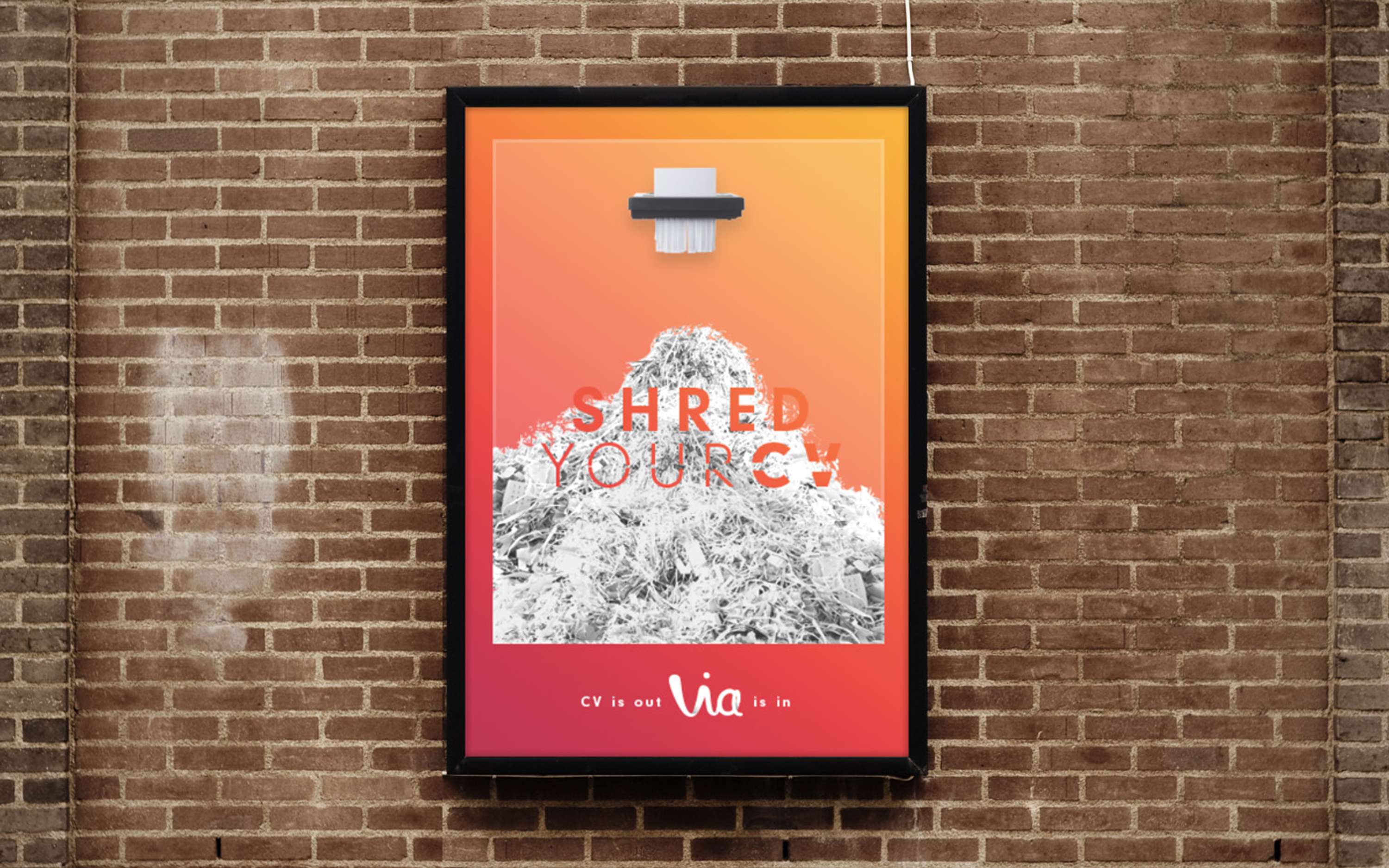 Shredding CV with Via by Moses Gunarman