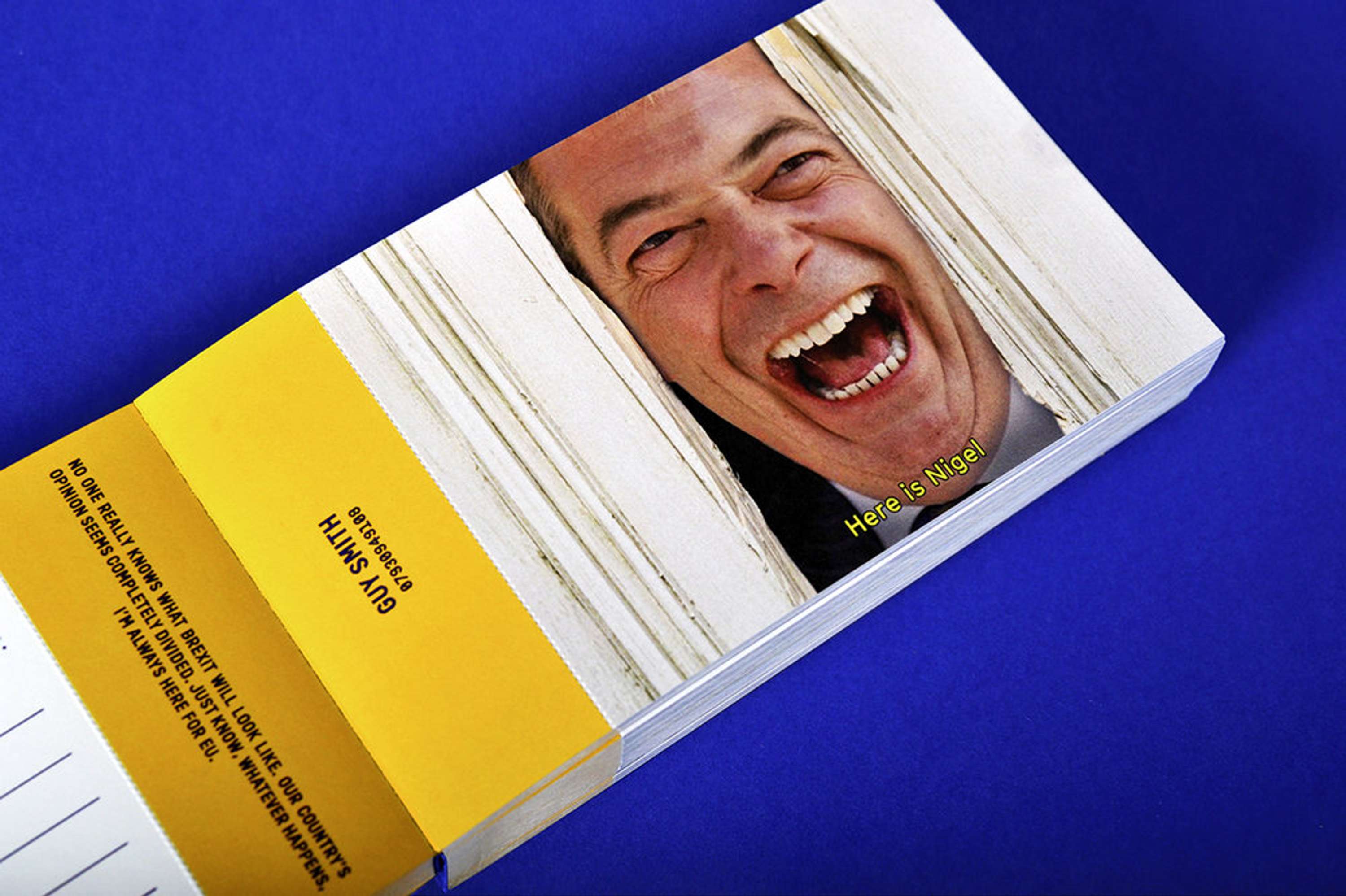 ME & EU POSTCARD by Craig Oldham