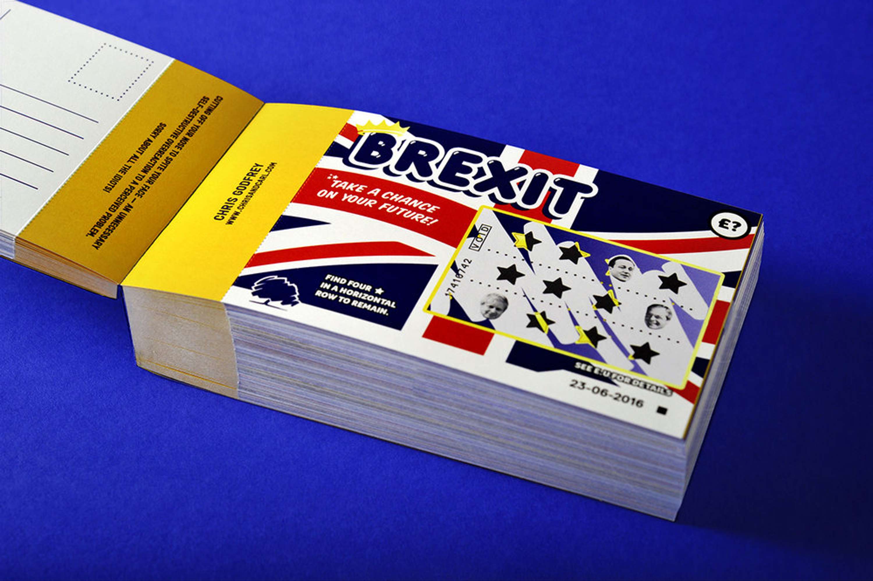 ME & EU POSTCARD by Craig Oldham