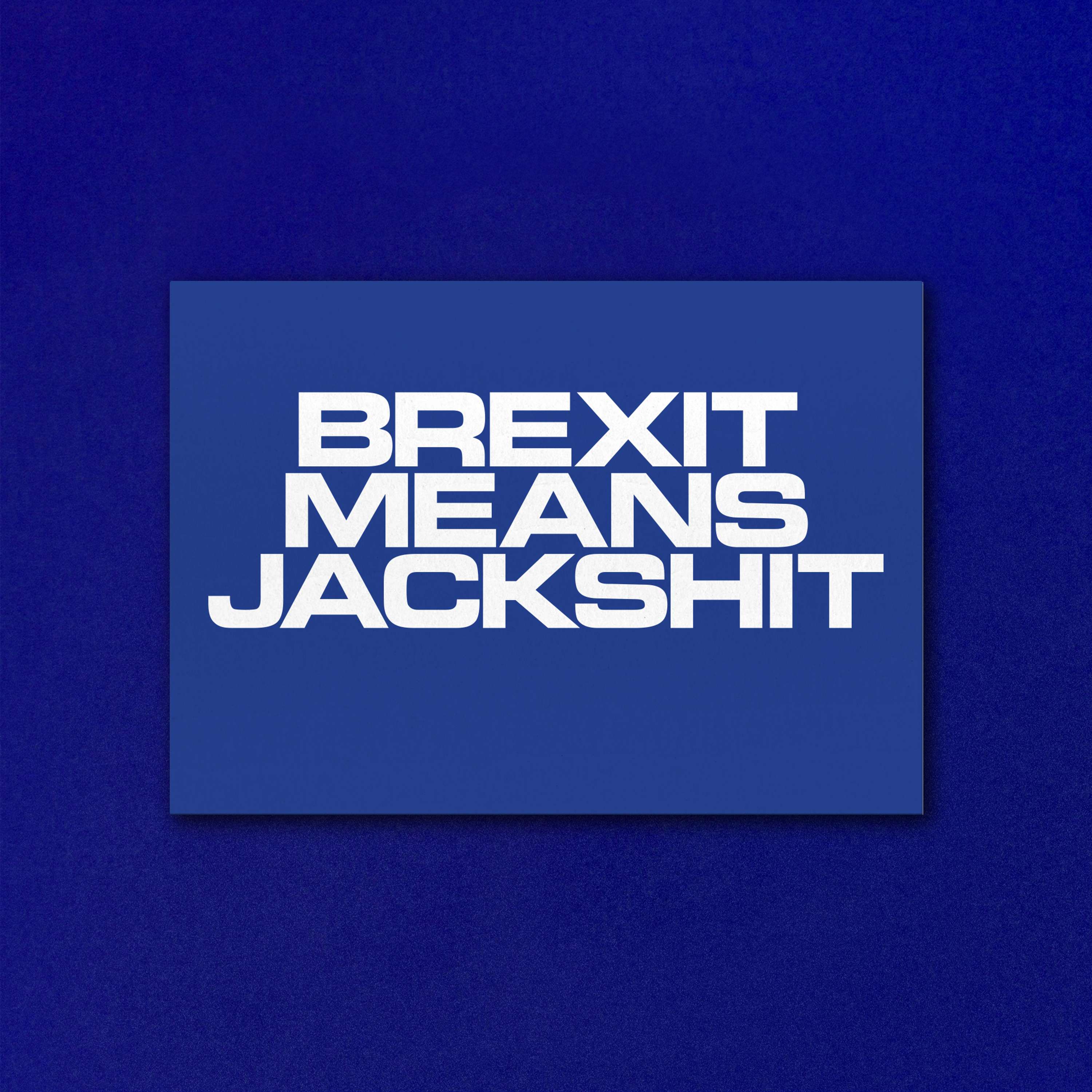 ME & EU POSTCARD by Craig Oldham