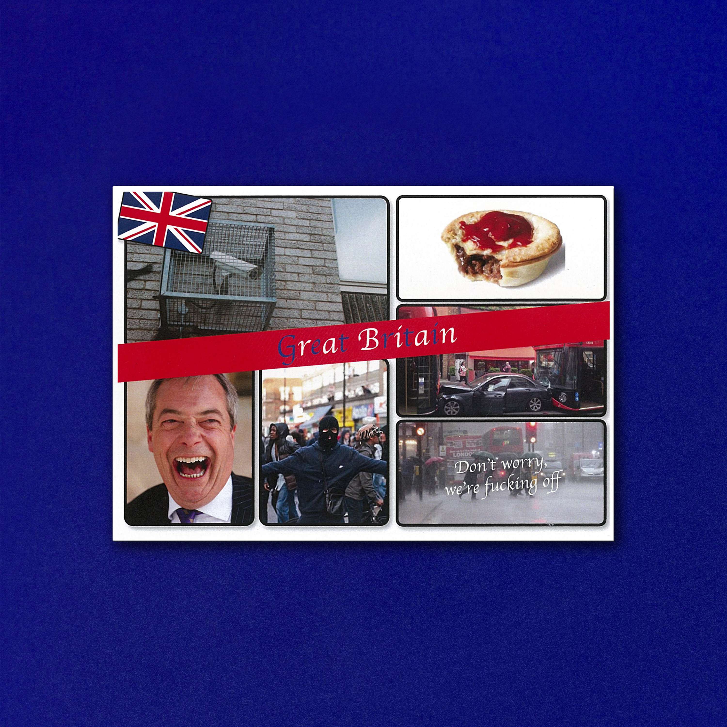 ME & EU POSTCARD by Craig Oldham