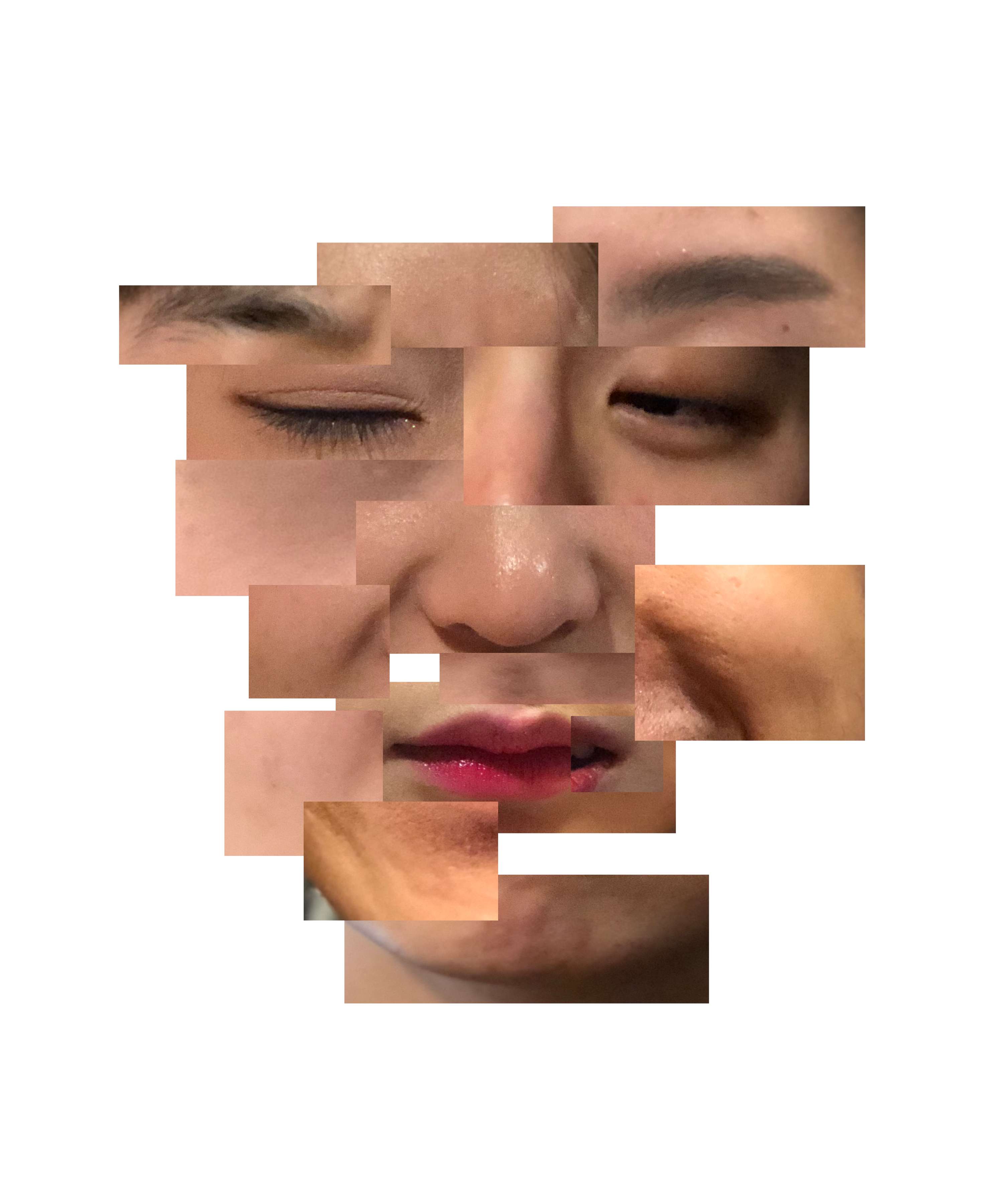 Collage of various expressions within an emotion by Katie Kim