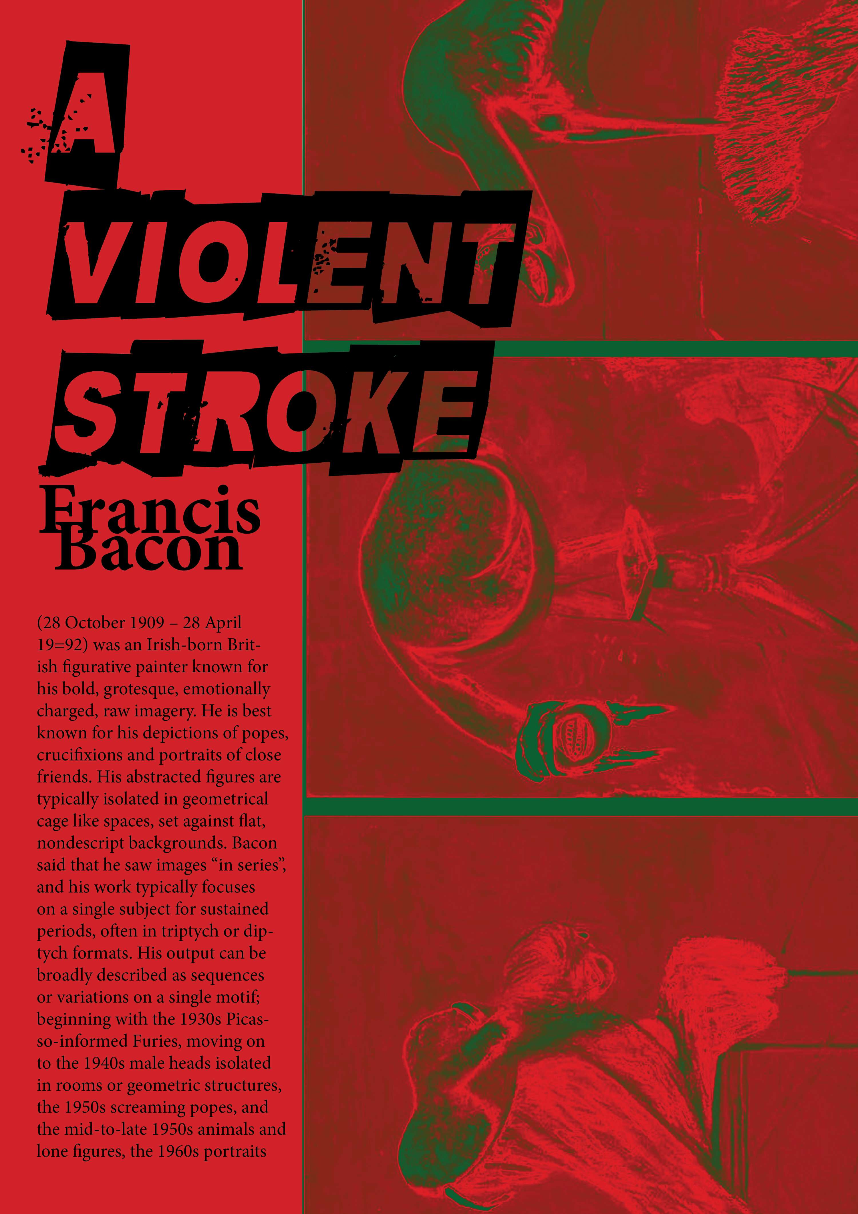 "A Violent Stroke" Poster Project by Joel Boateng