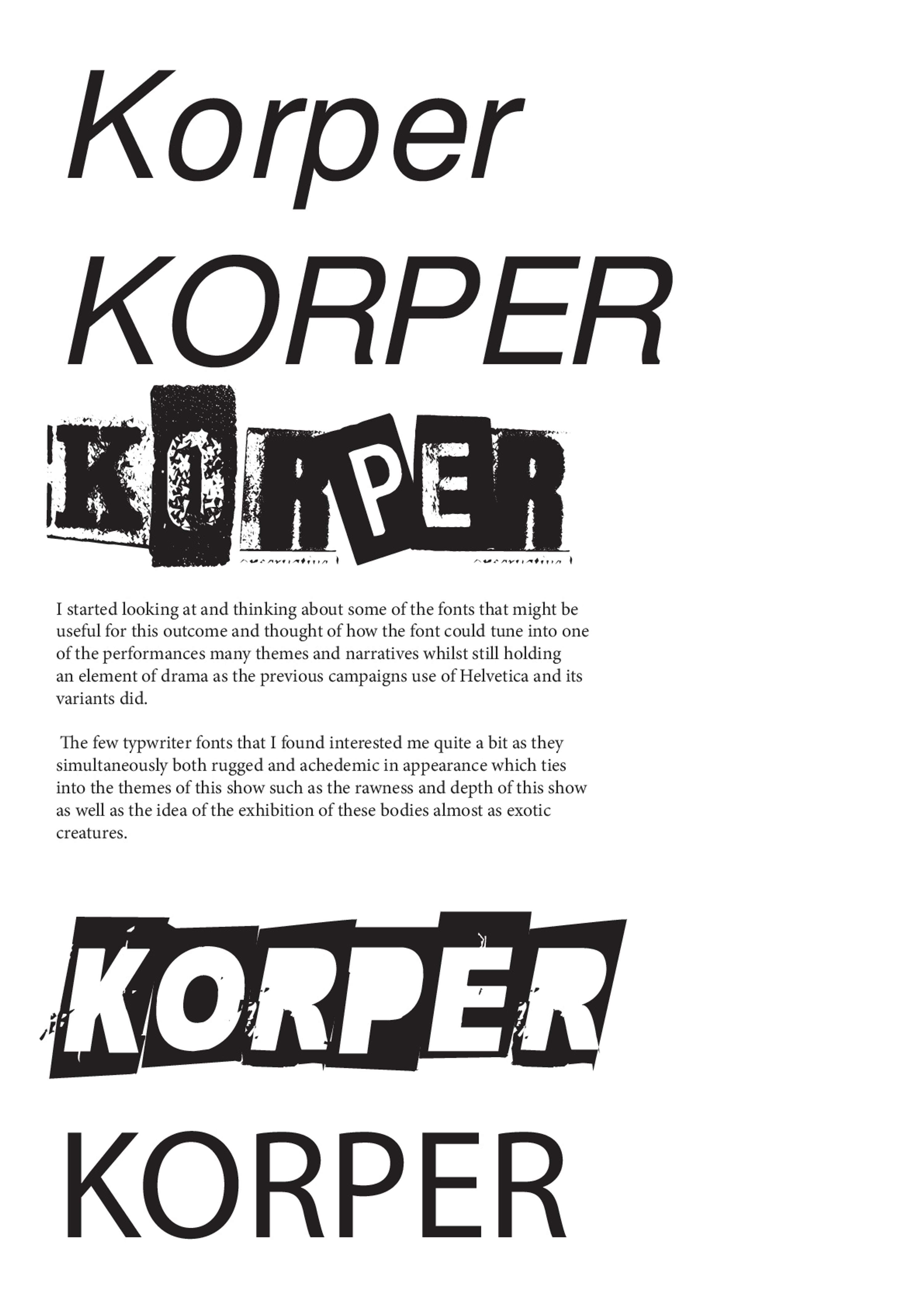 "Körper" Branding project by Joel Boateng