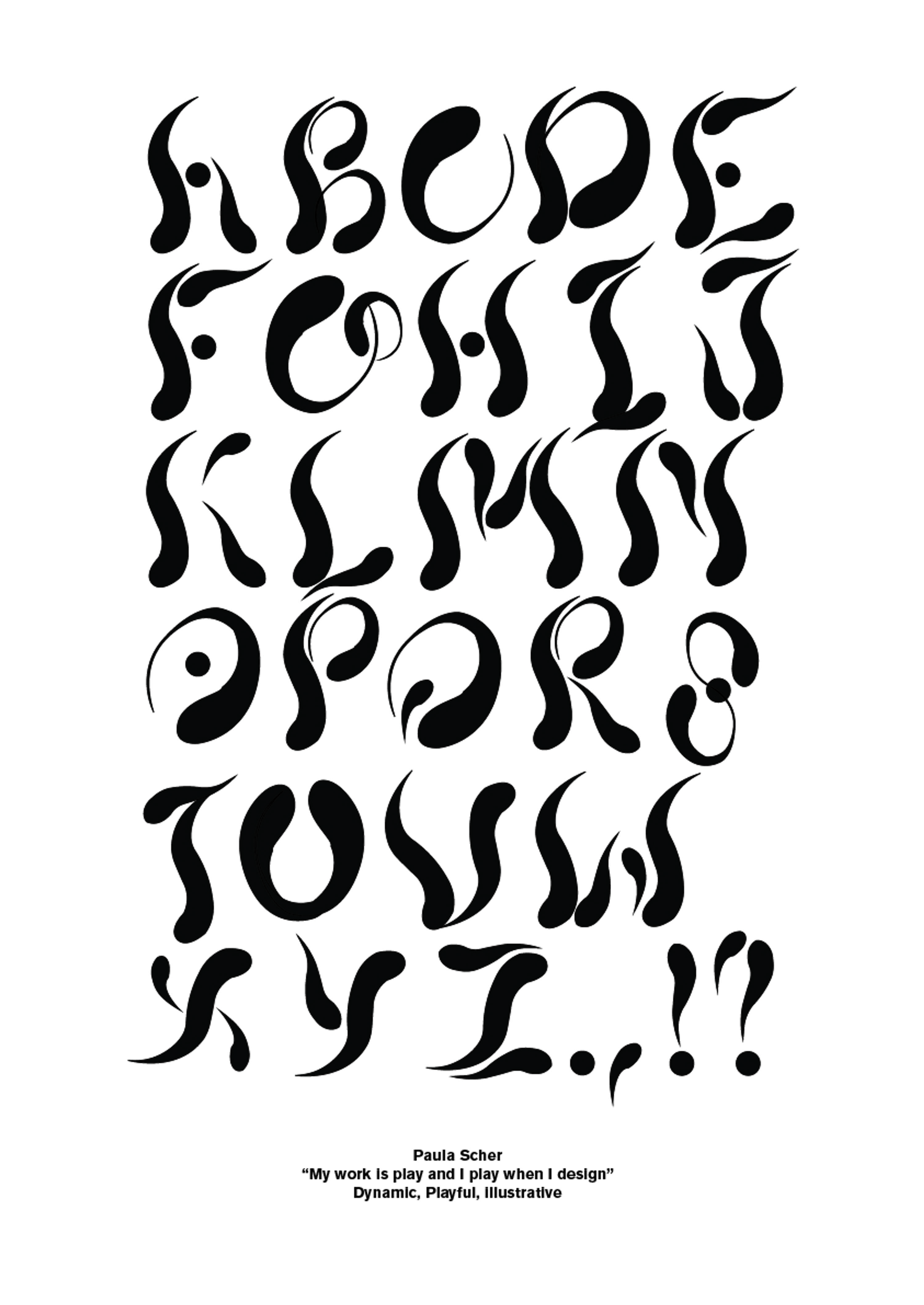 "Once upon a time" Typeface by Joel Boateng