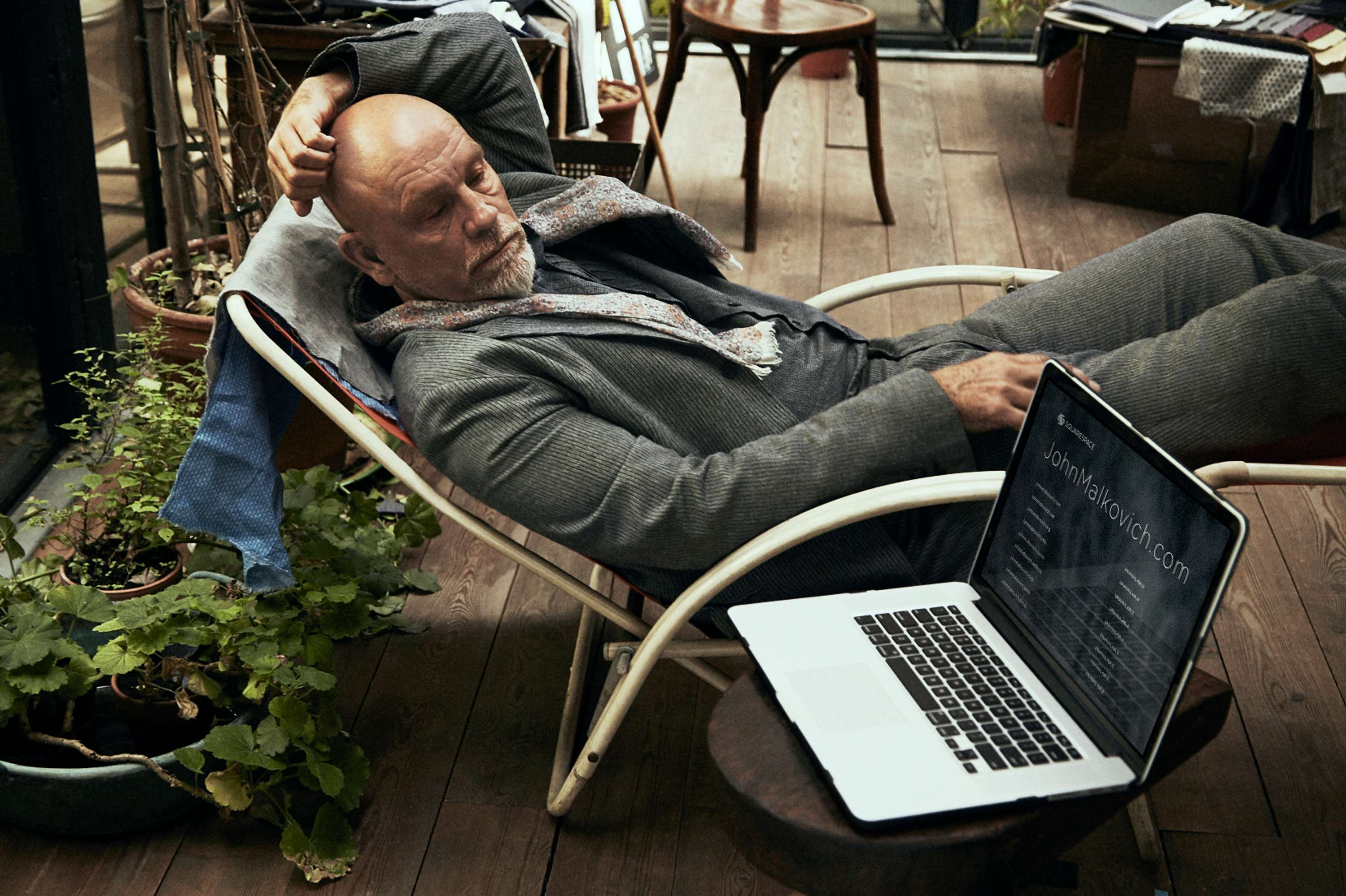 John Malkovich x Squarespace at The Big Game by Squarespace