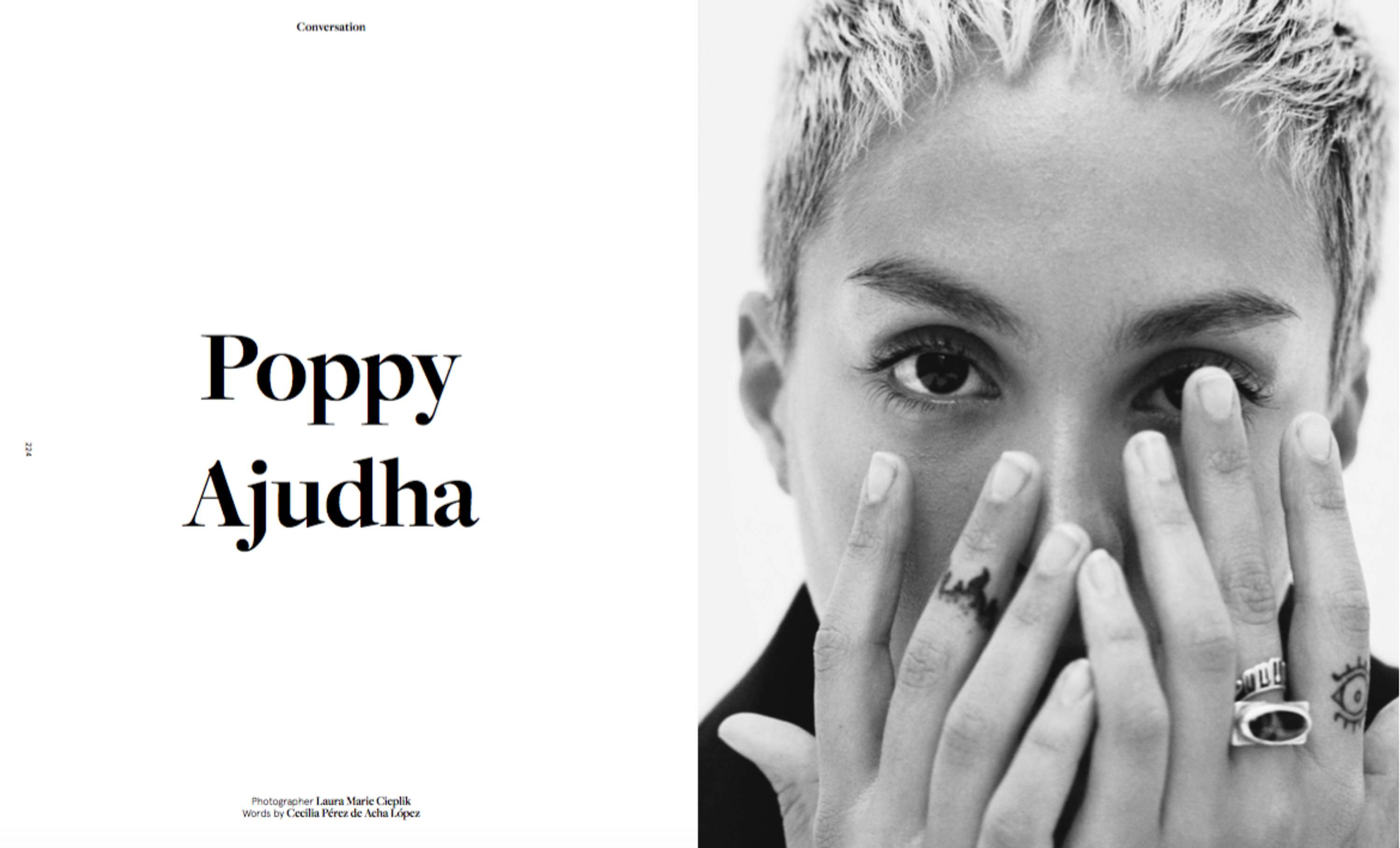 Interview with Poppy Ajudha by Cecilia Perez de Acha Lopez