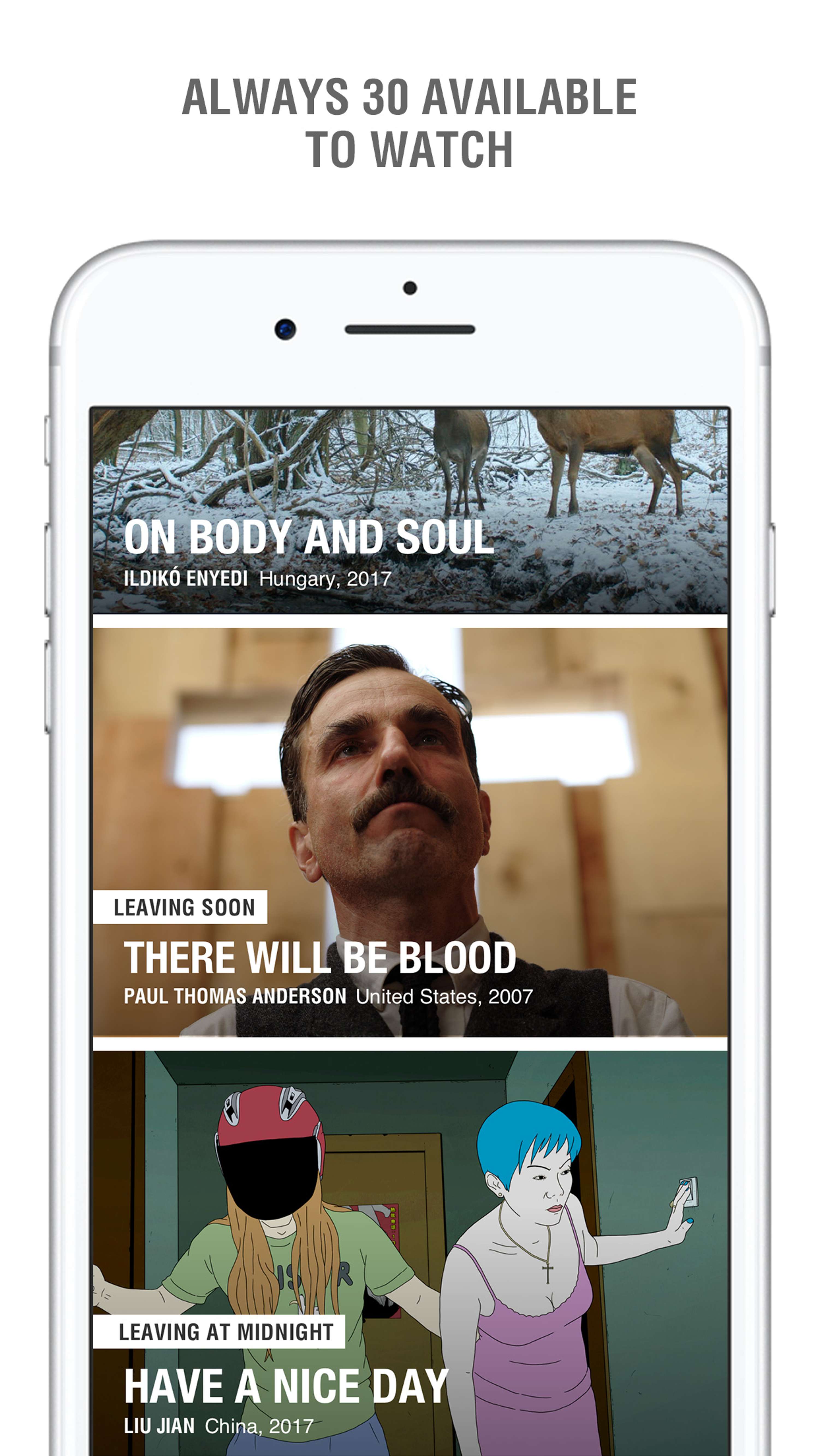 iOS app by MUBI