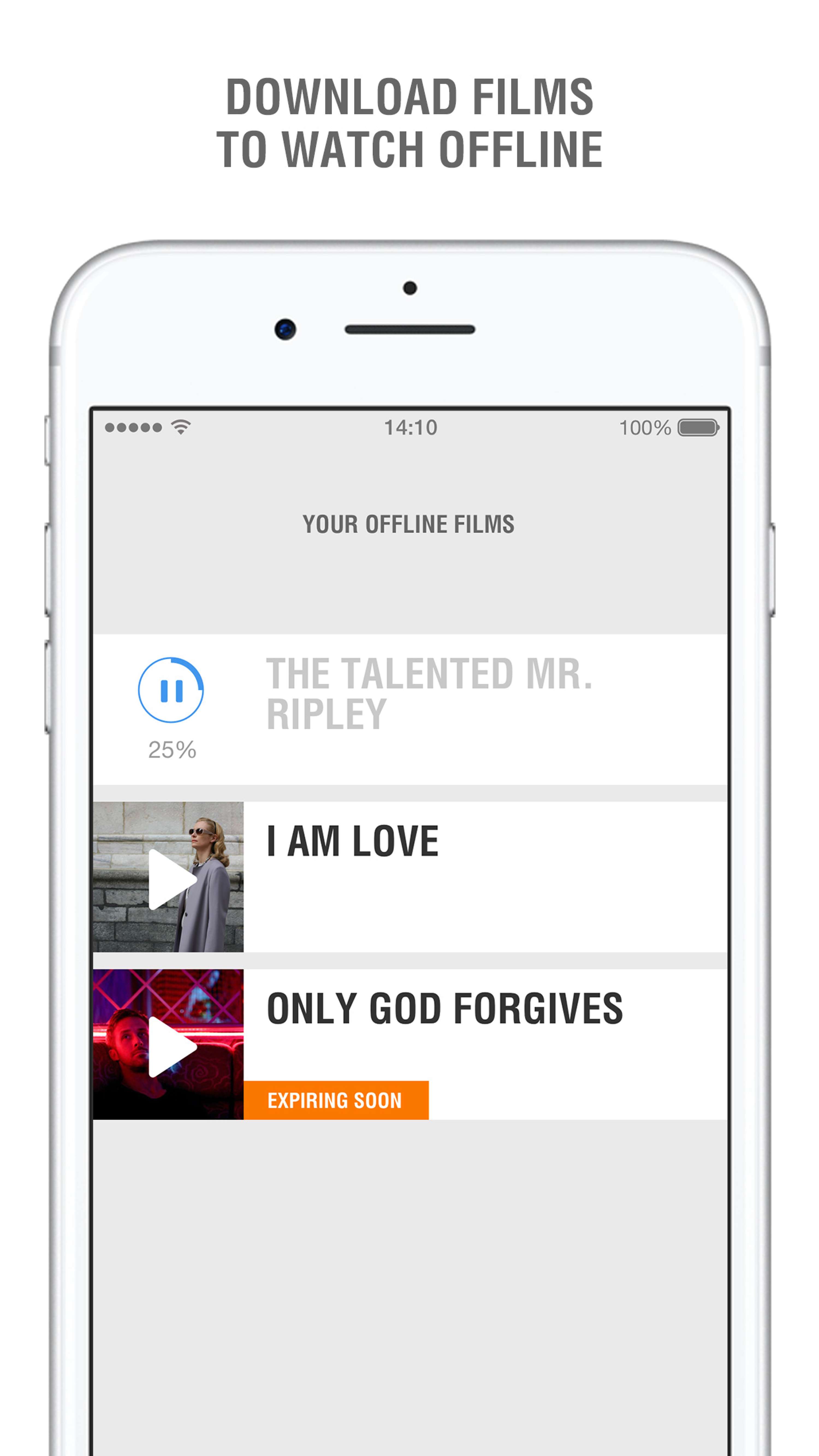 iOS app by MUBI
