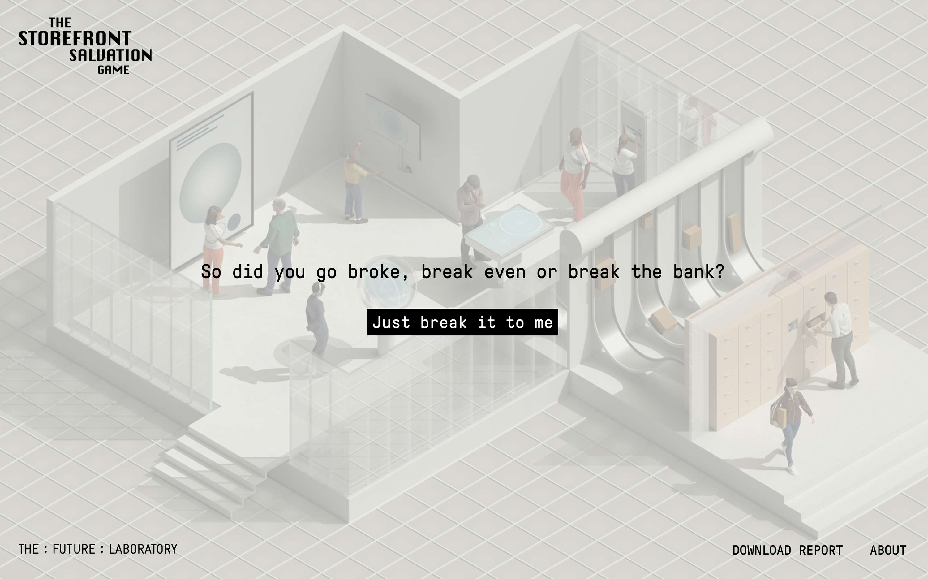 The Storefront Salvation Game by Tim Noakes
