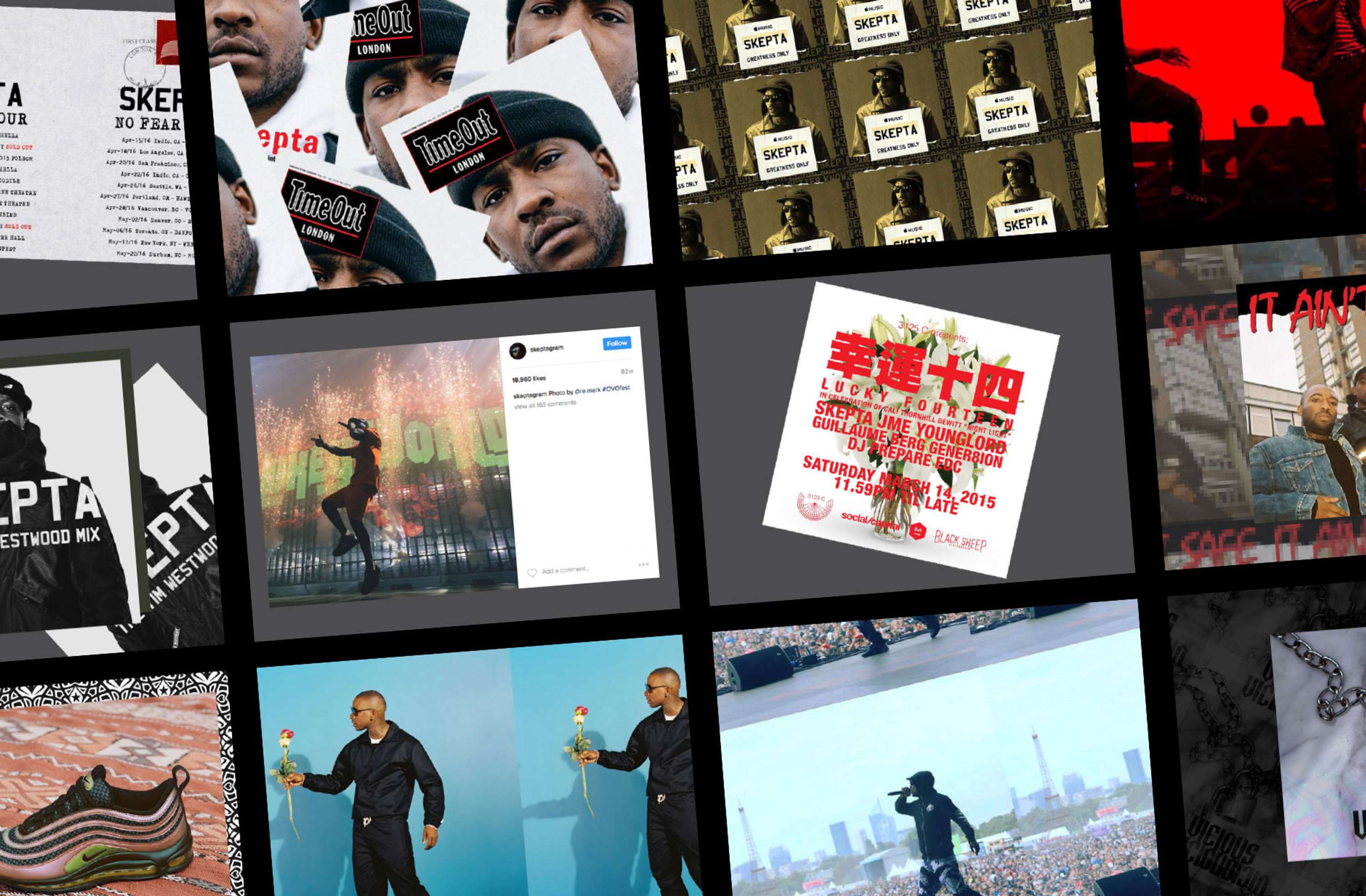 Skepta Website by Tristan Palmer