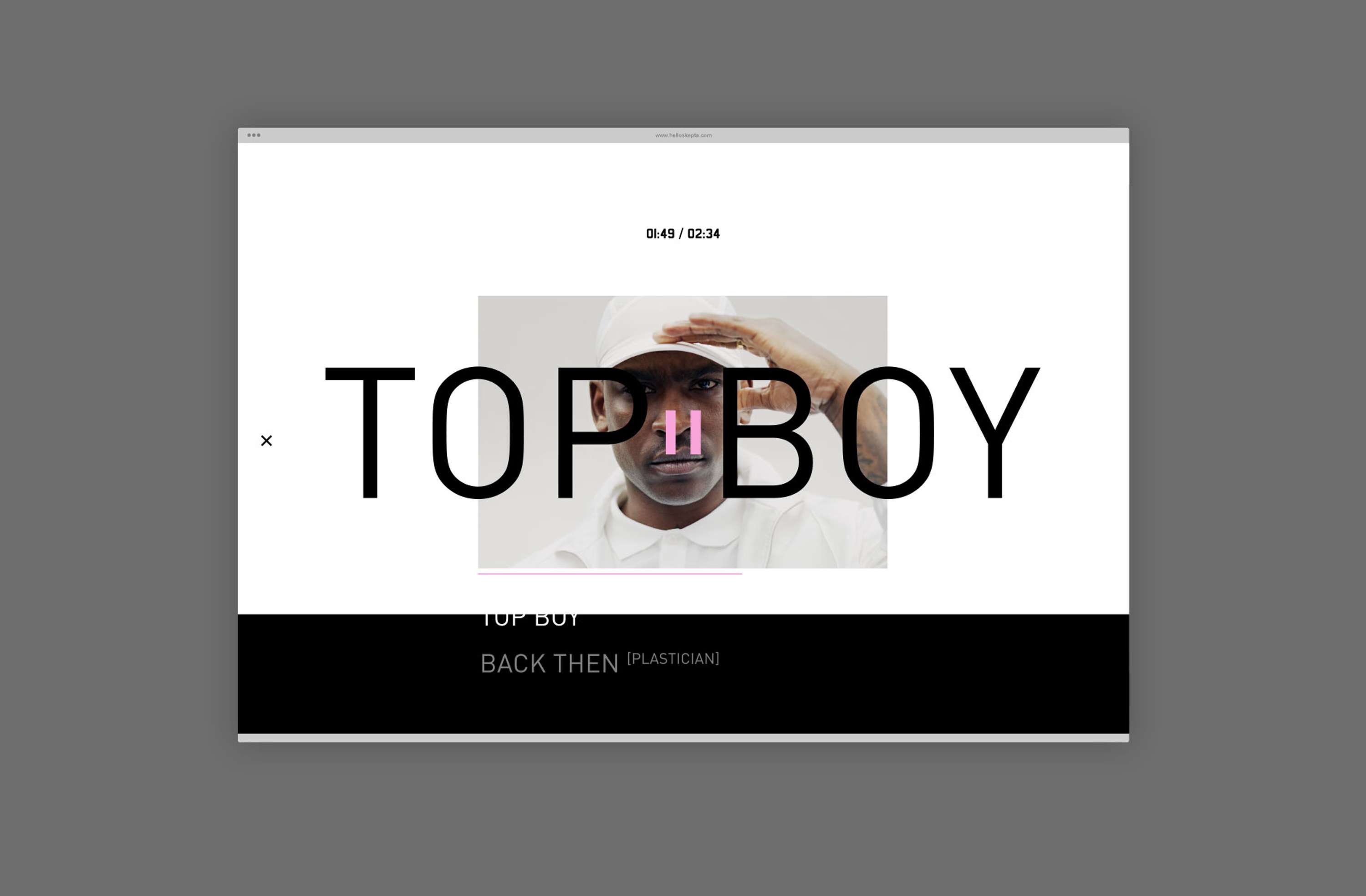 Skepta Website by Tristan Palmer