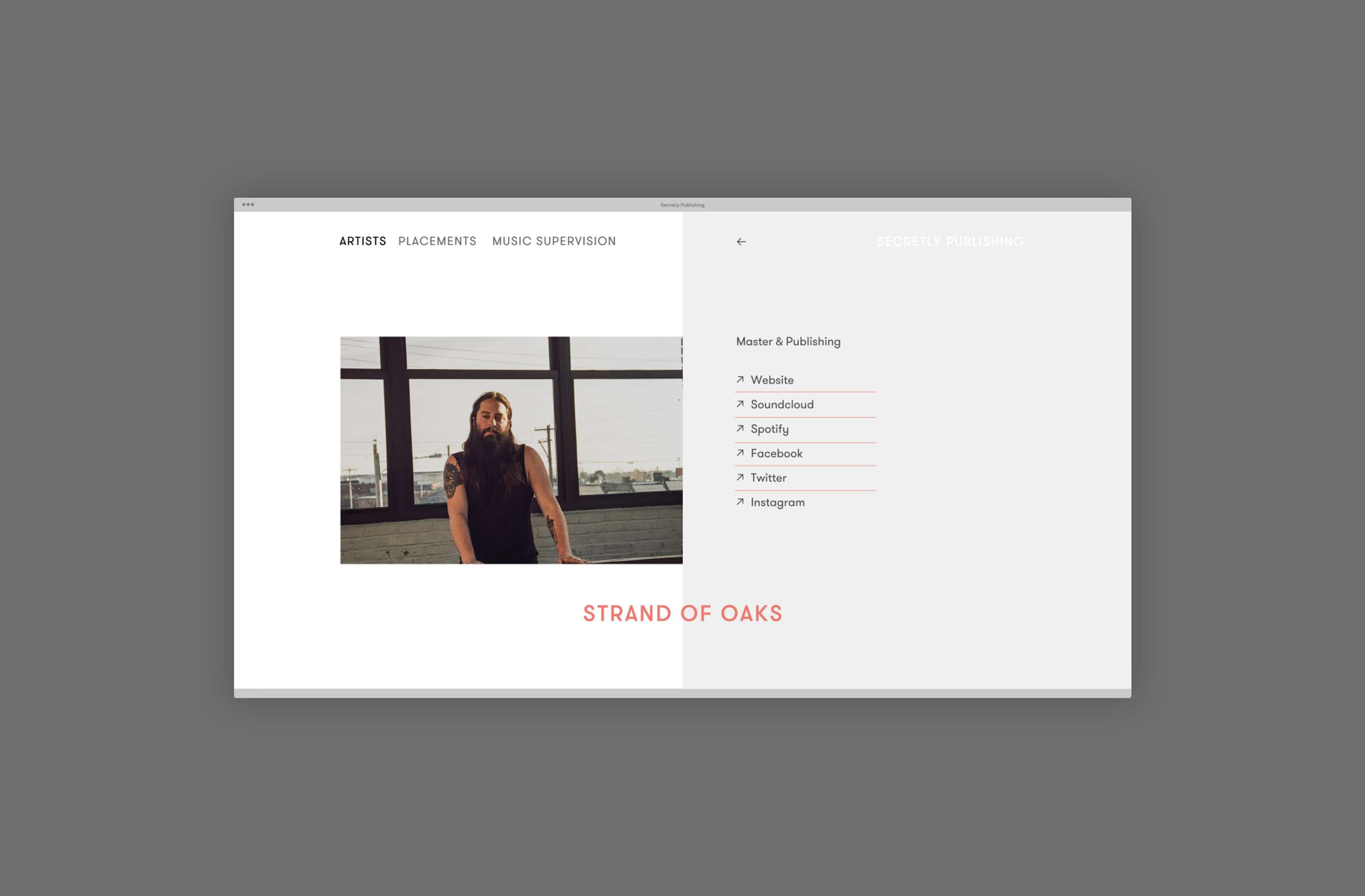 Secretly Publishing Identity & Website by Tristan Palmer