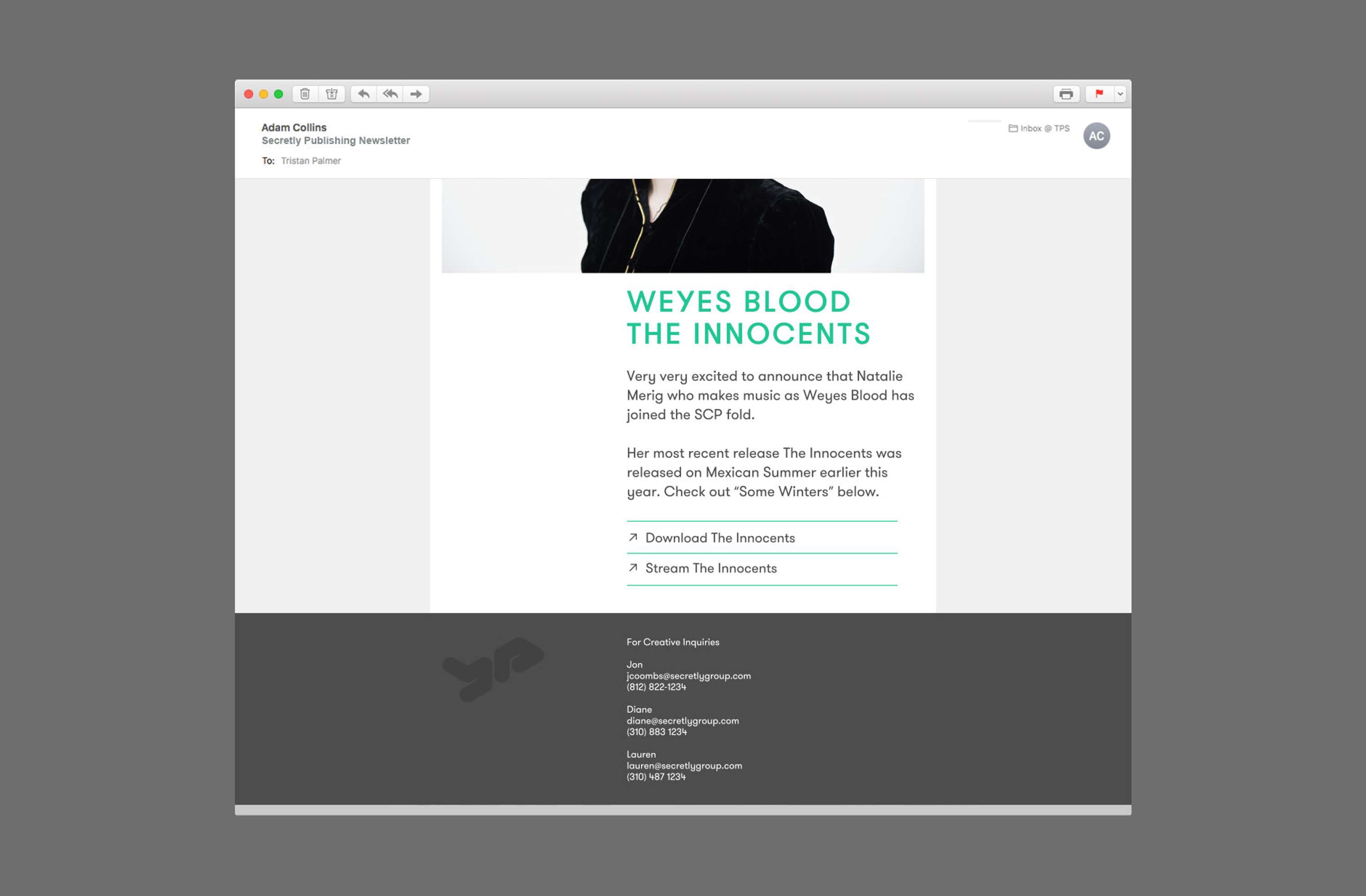 Secretly Publishing Identity & Website by Tristan Palmer