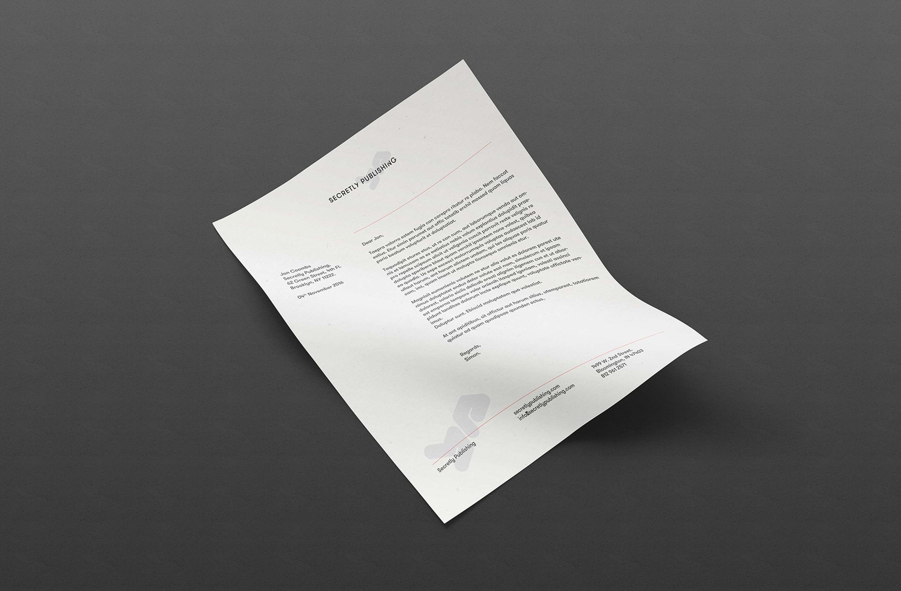 Secretly Publishing Identity & Website by Tristan Palmer