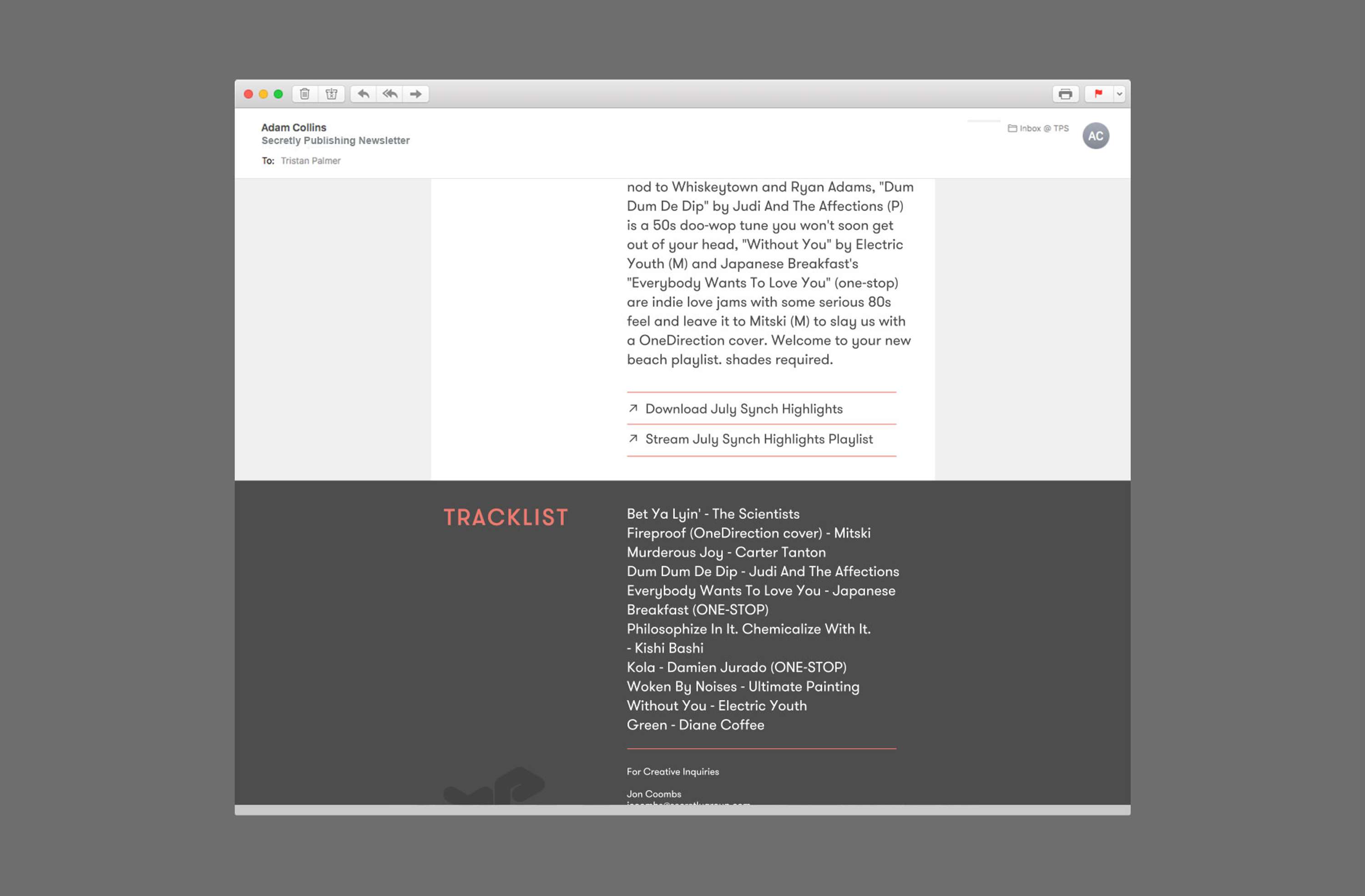 Secretly Publishing Identity & Website by Tristan Palmer