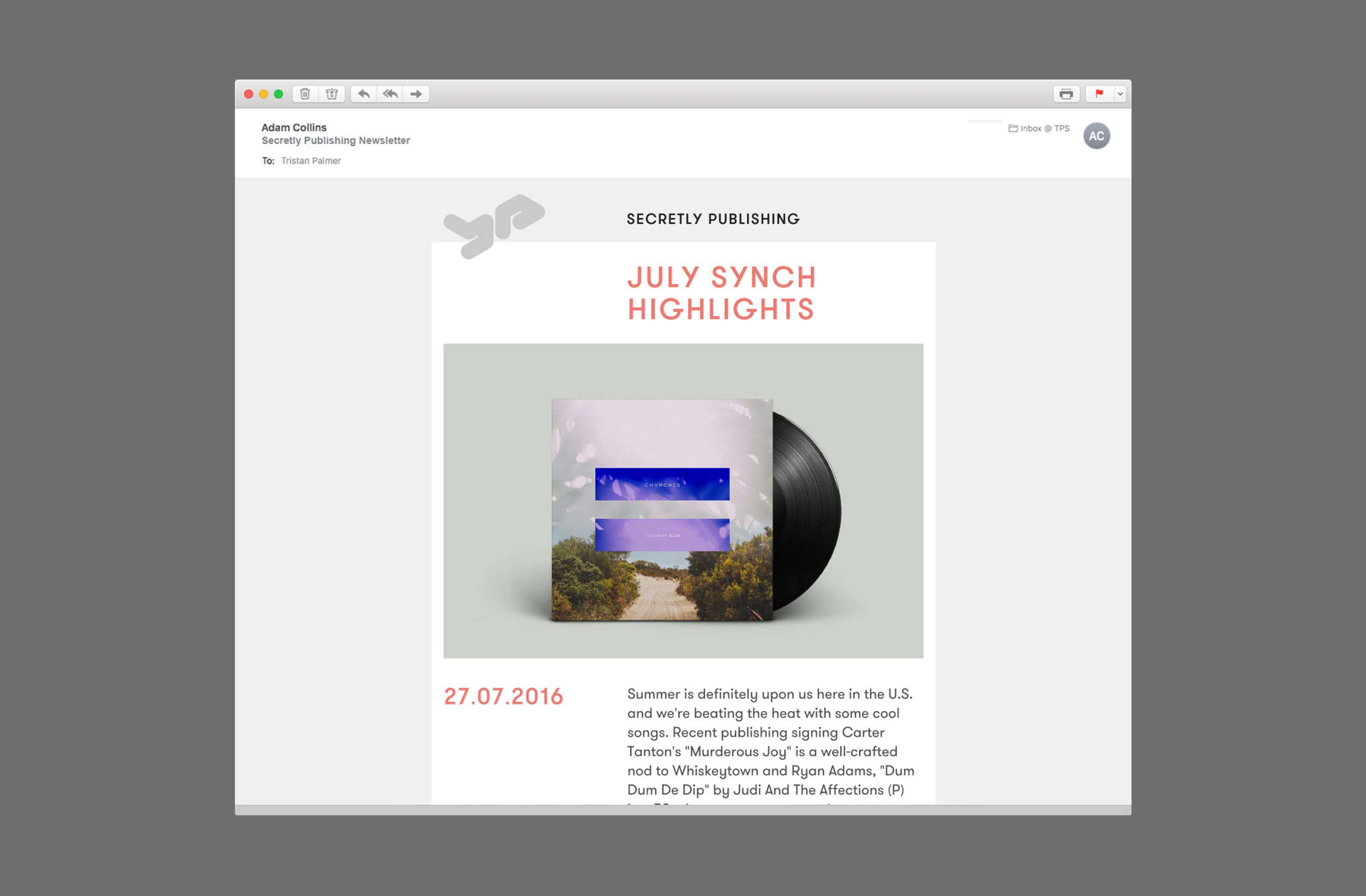Secretly Publishing Identity & Website by Tristan Palmer