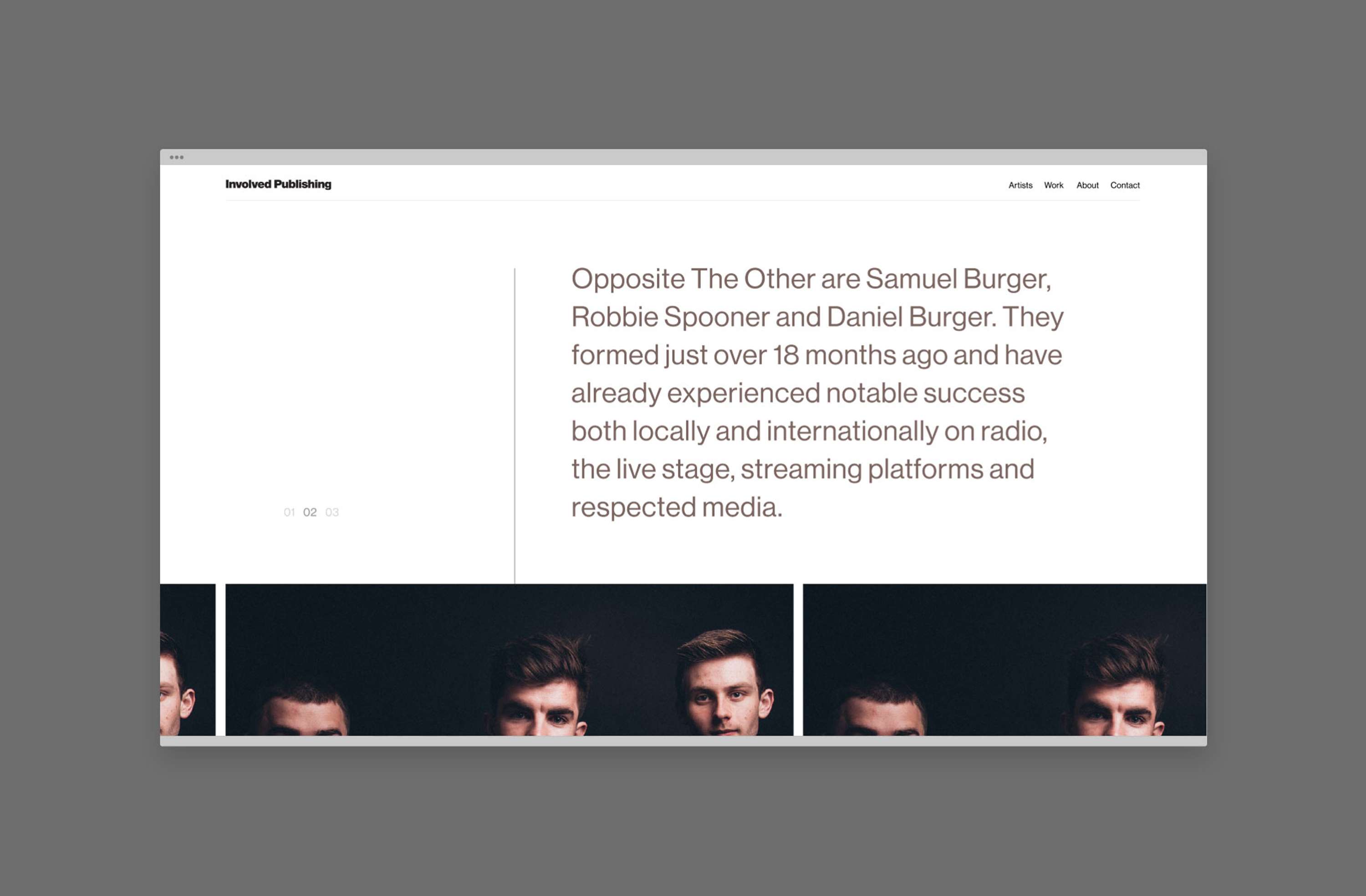 Involved Publishing Website by Tristan Palmer
