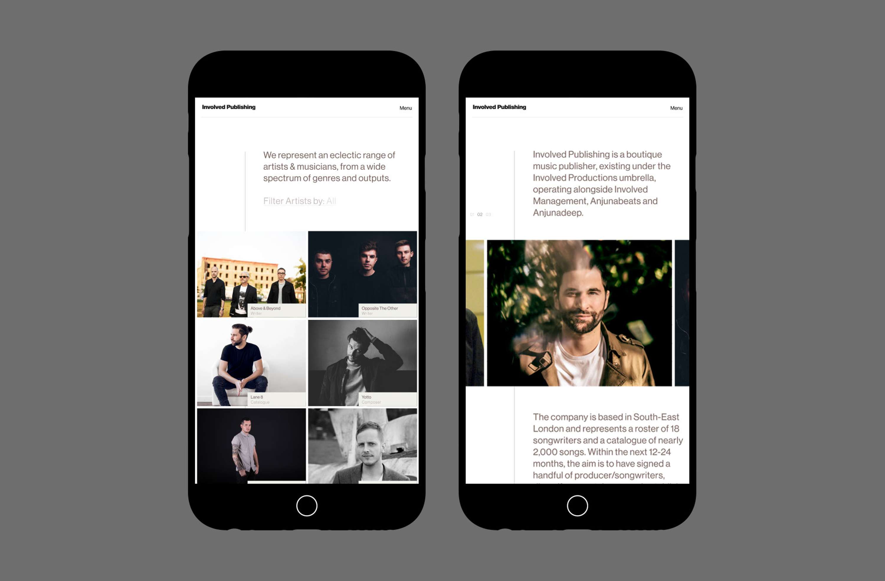 Involved Publishing Website by Tristan Palmer