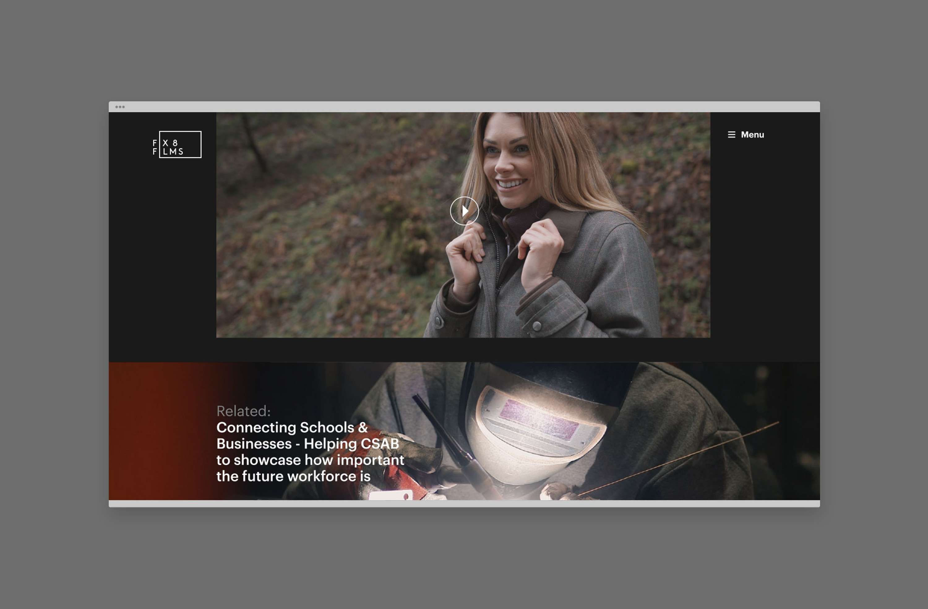 Fix 8 Films Identity & Website by Tristan Palmer