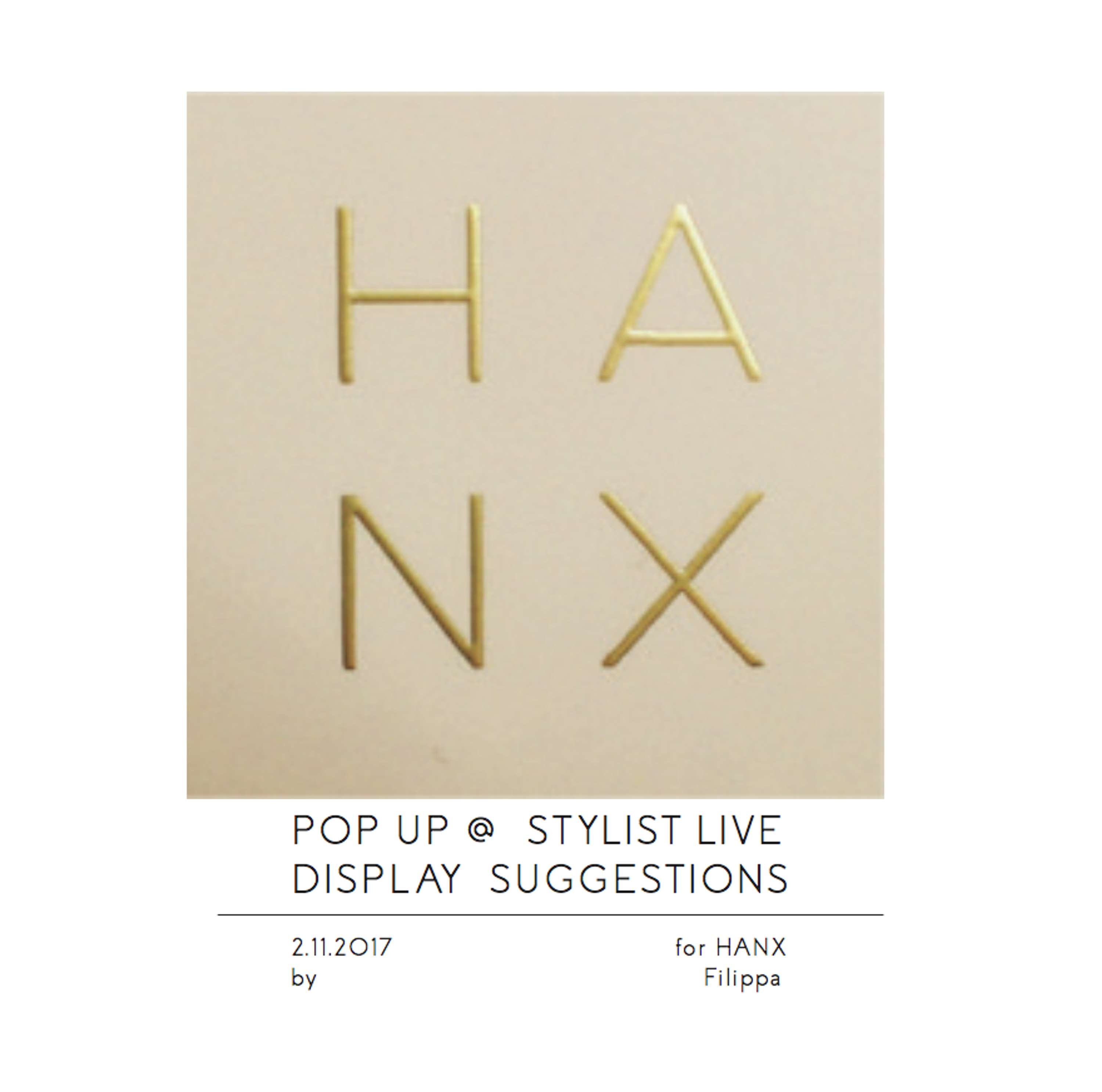 Display for HANX by Filippa af Buren