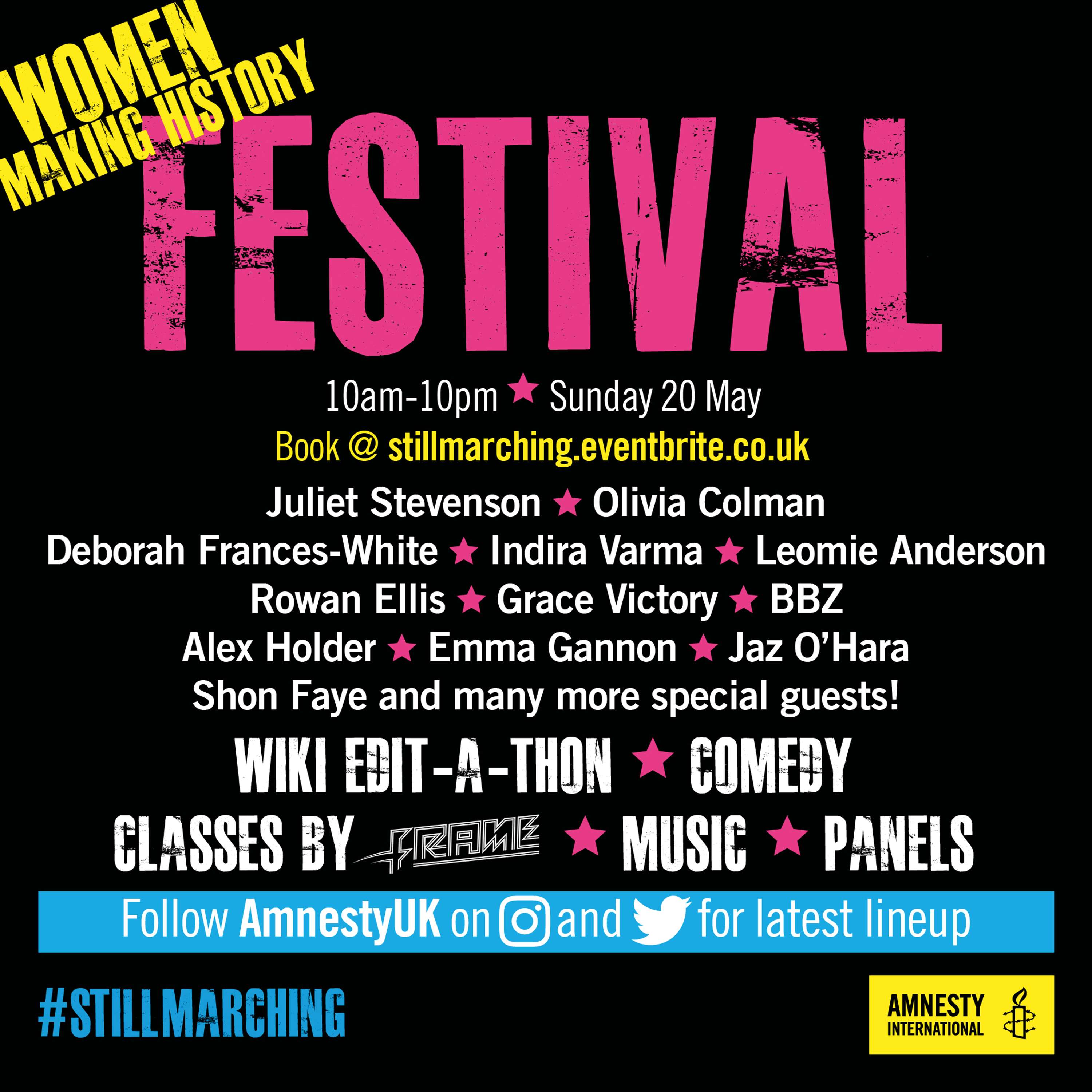 event women making history stillmarching 20th may tickets here