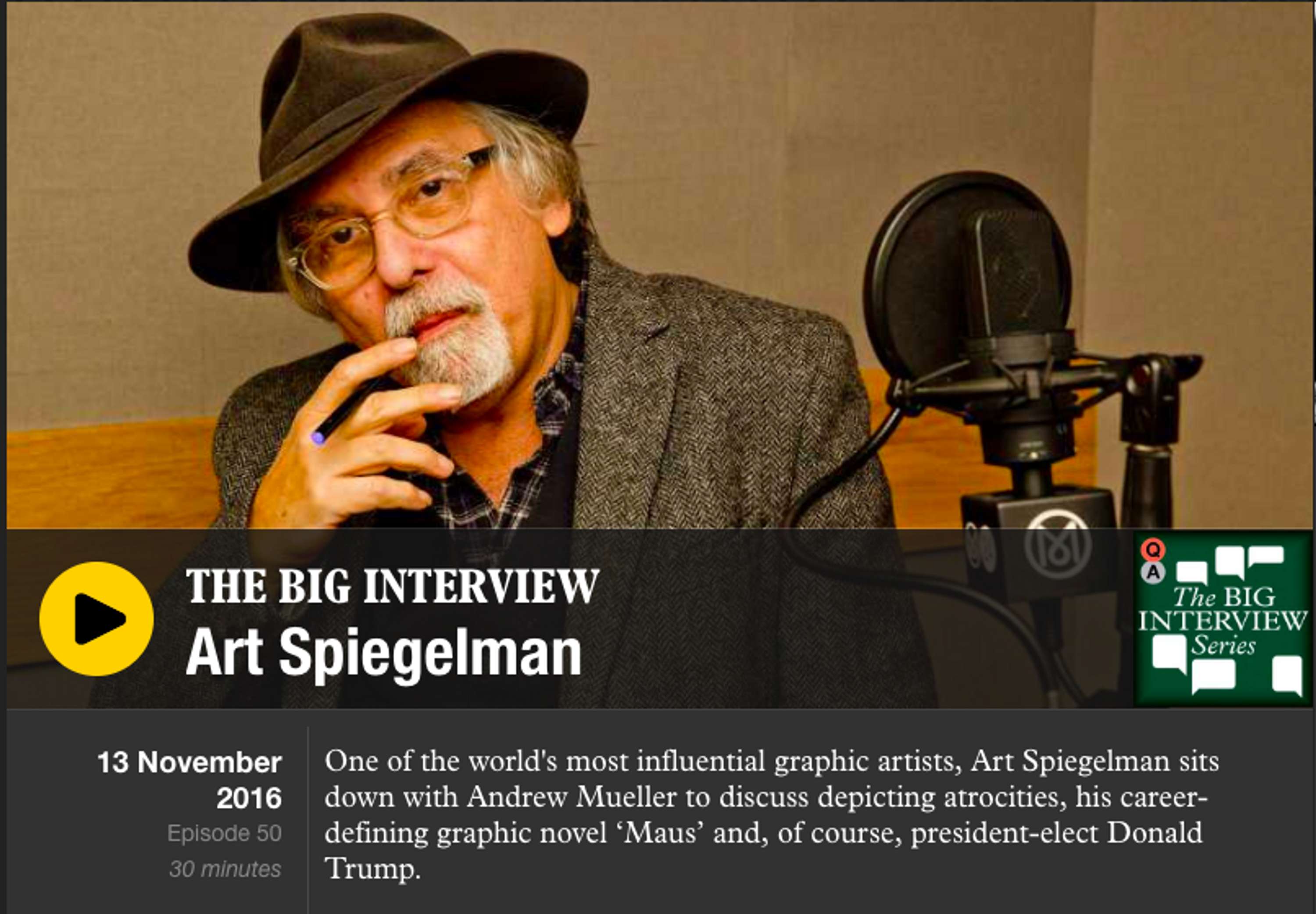 The Big Interview on Monocle 24 by Gaia Lutz
