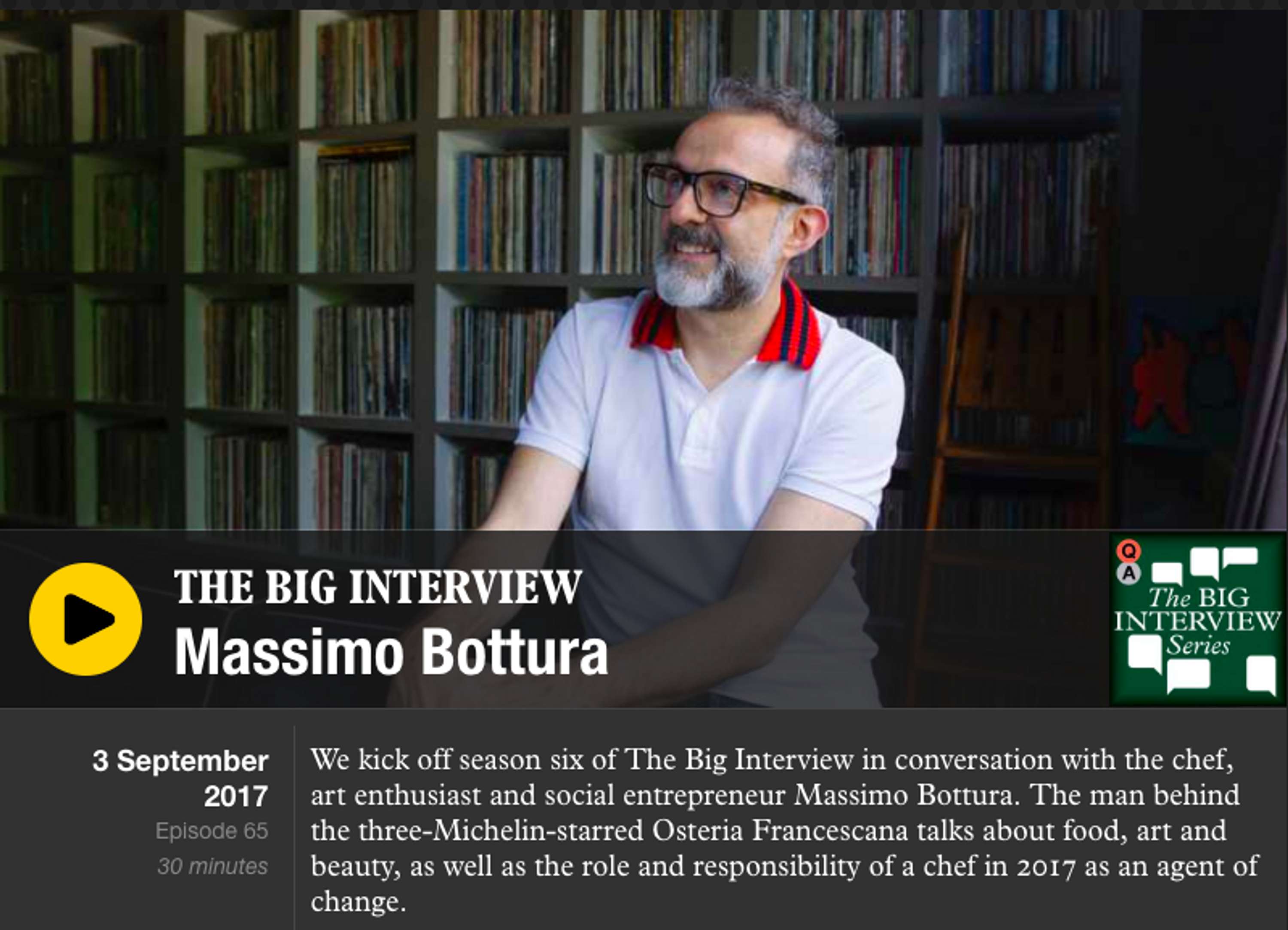 The Big Interview on Monocle 24 by Gaia Lutz
