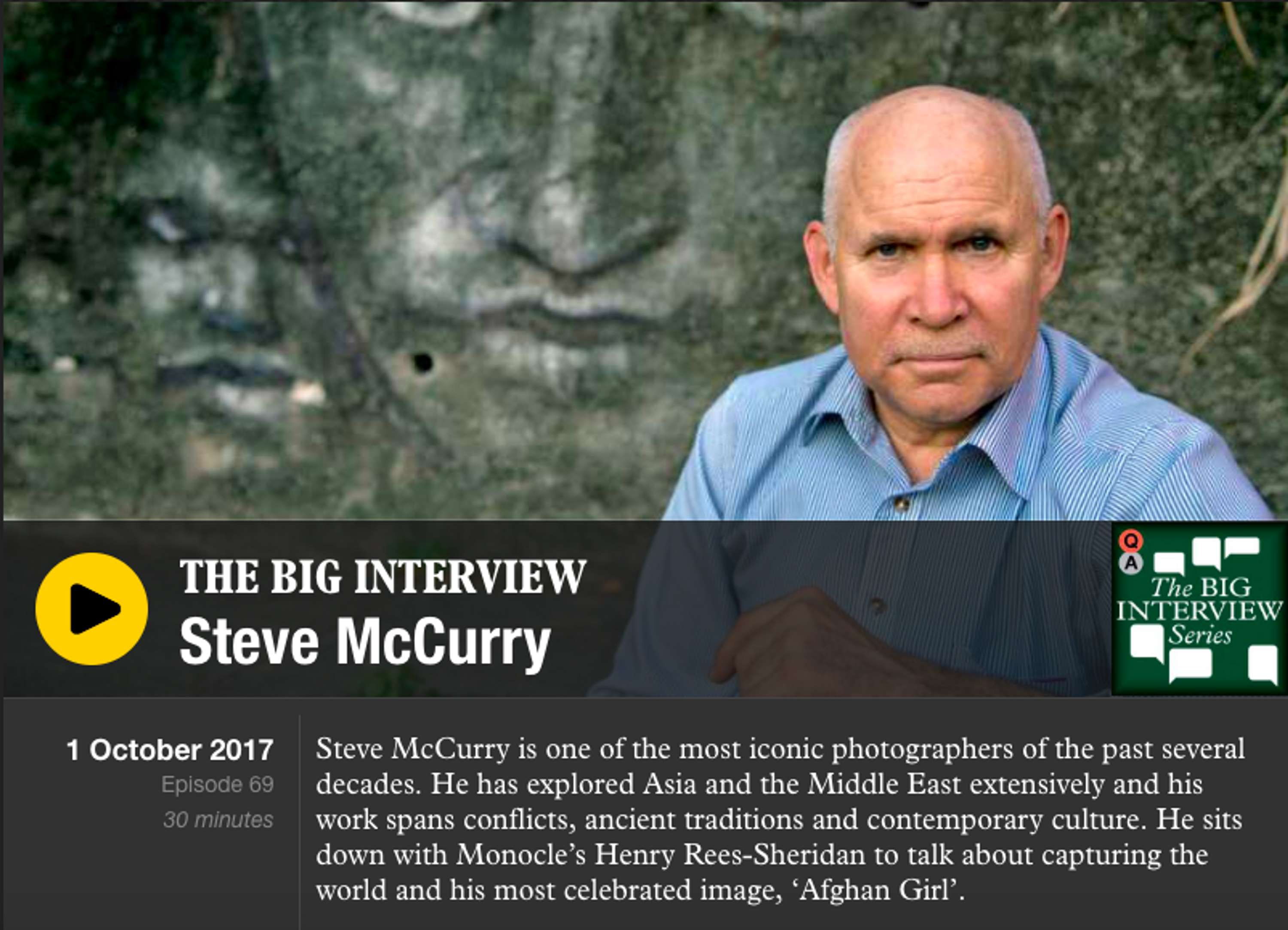 The Big Interview on Monocle 24 by Gaia Lutz