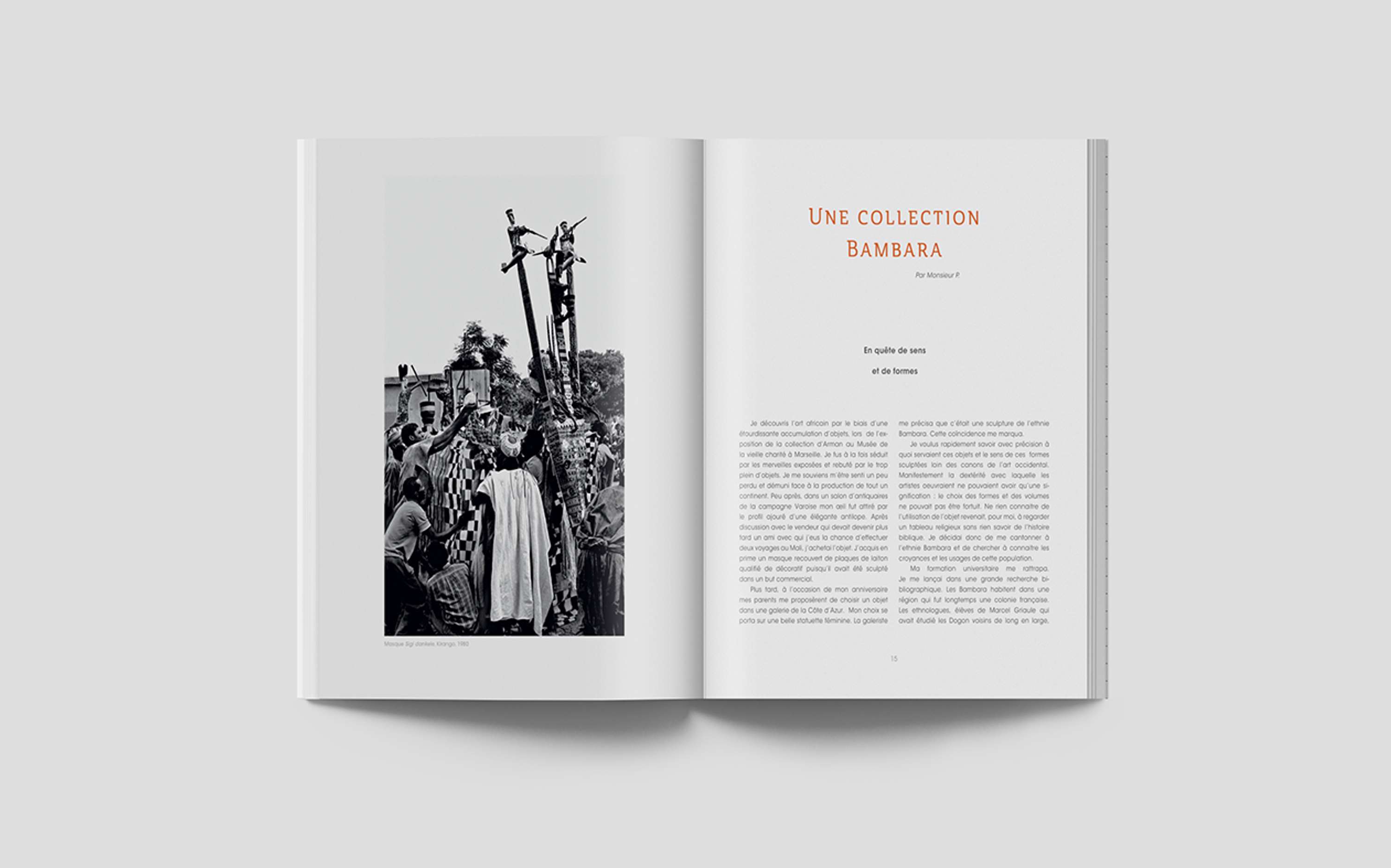 Bambara, catalogue for an art gallery in Paris by Charlotte Eckstein
