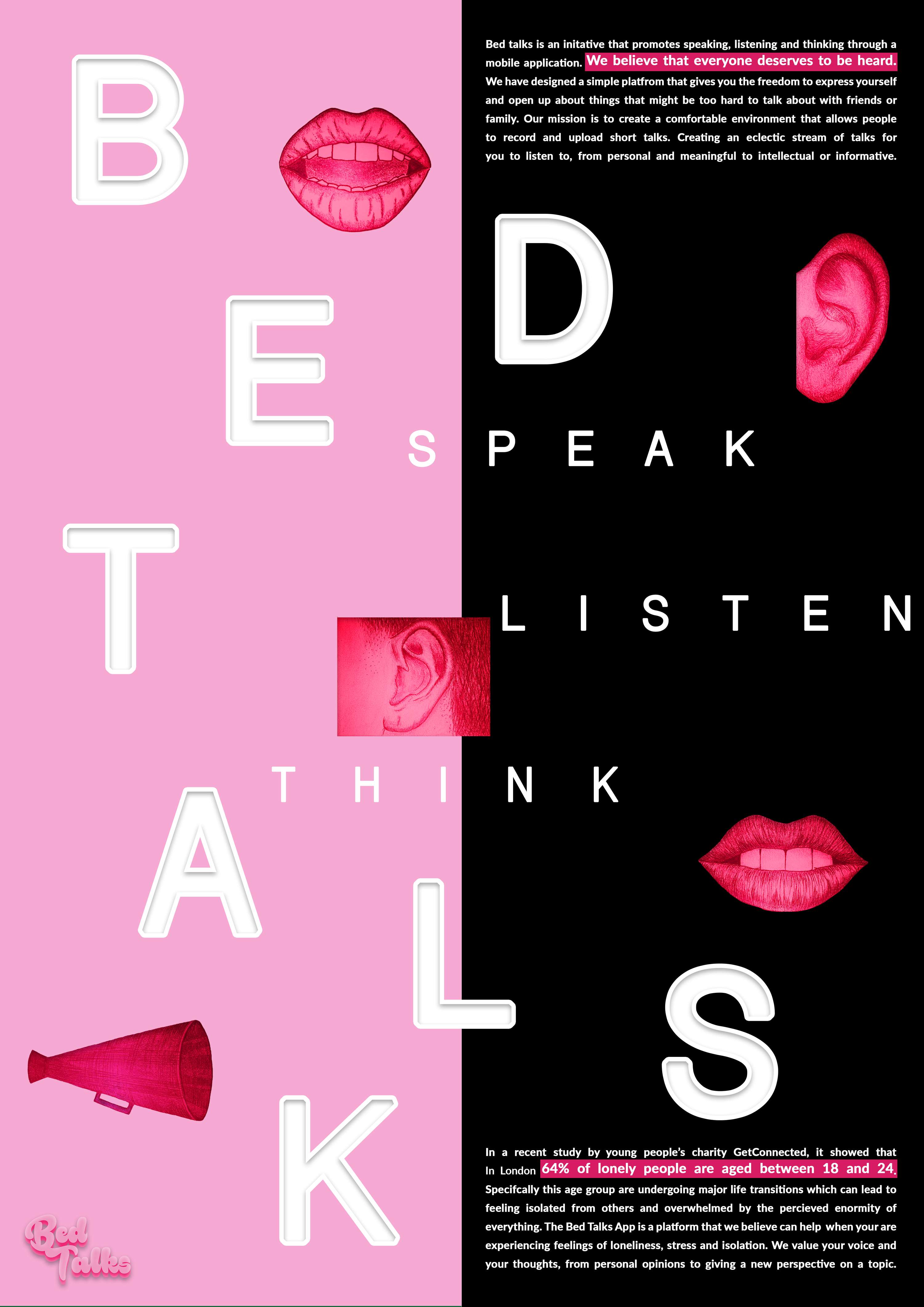 Bed Talks App Concept & Design by Laura Bilsby