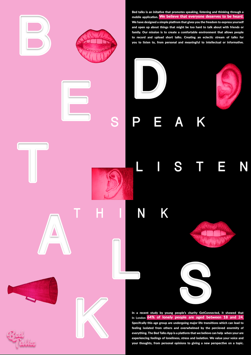 Bed Talks App Concept & Design by Laura Bilsby