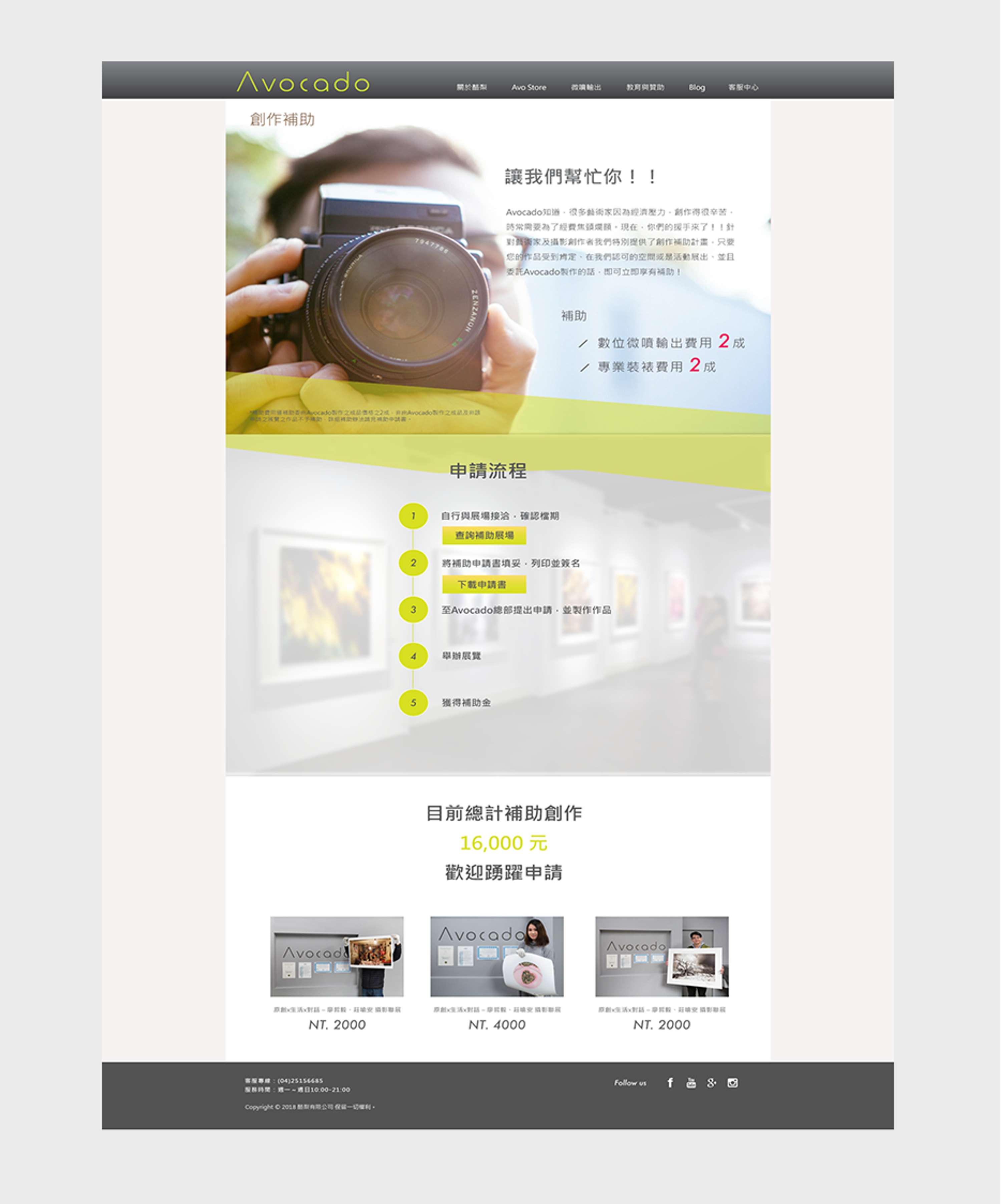 Avocado Website by Amy Yifan Lai
