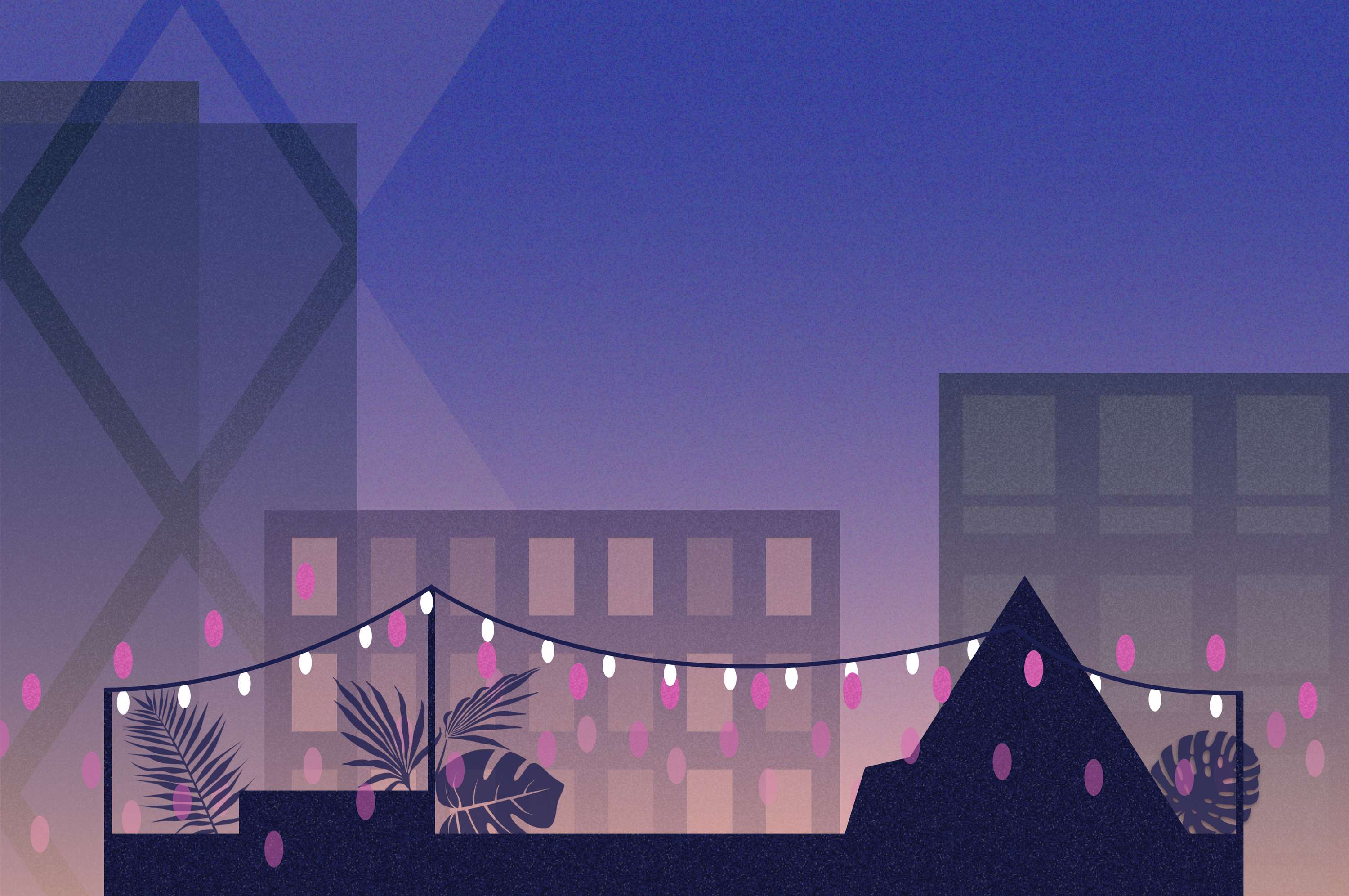 Event brand identity: uSwitch summer networking event by Abby Hobbs