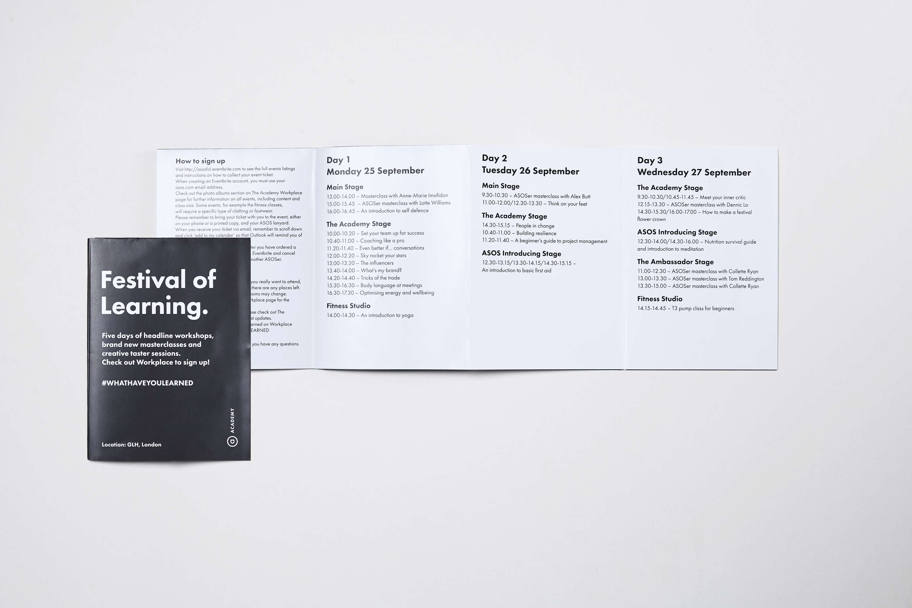 ASOS Academy - Festival of Learning event by Lara Rodgett