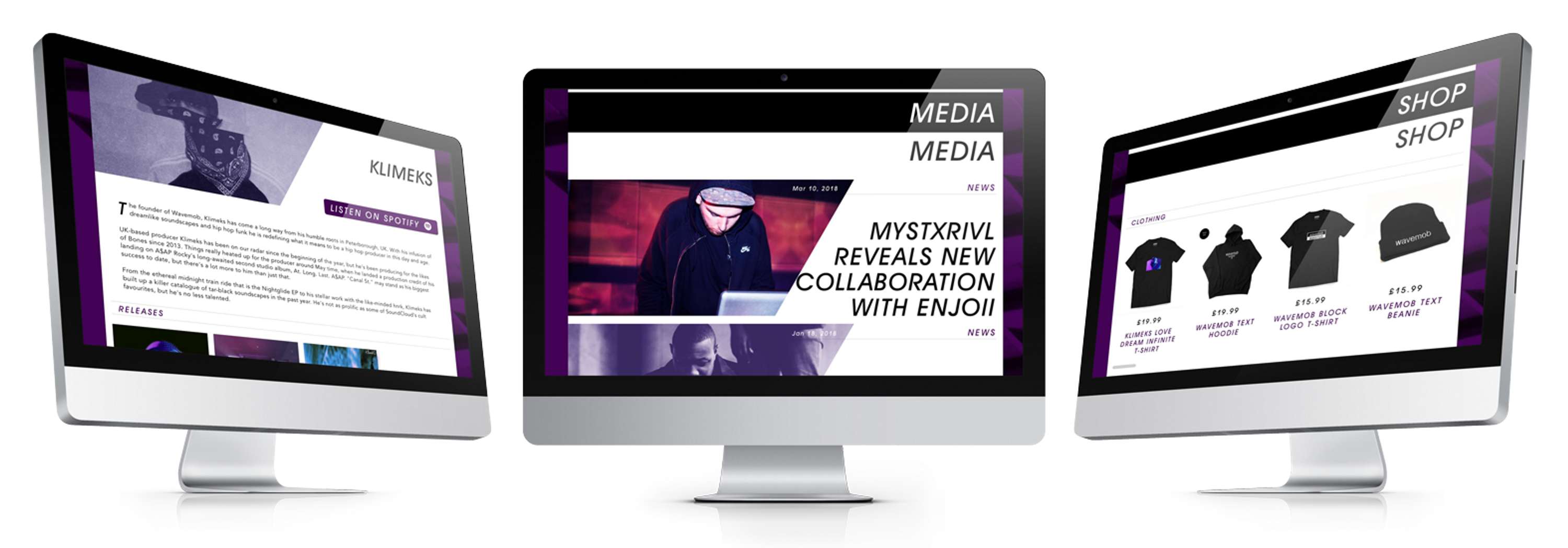 Wavemob - Web Design by Connor Dyer