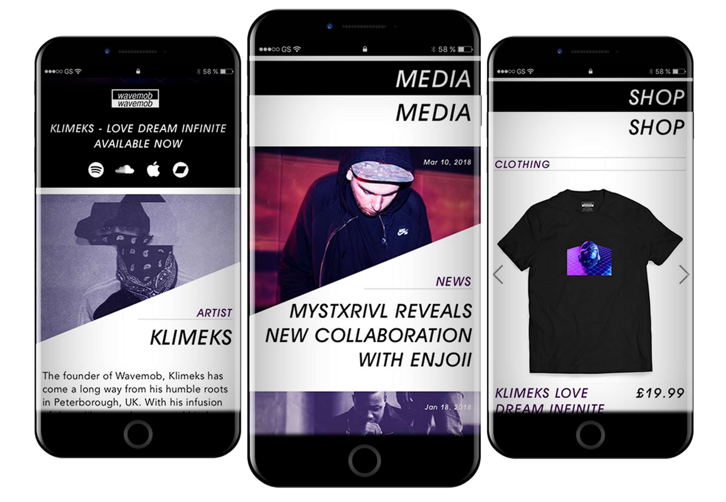 Wavemob - Web Design by Connor Dyer