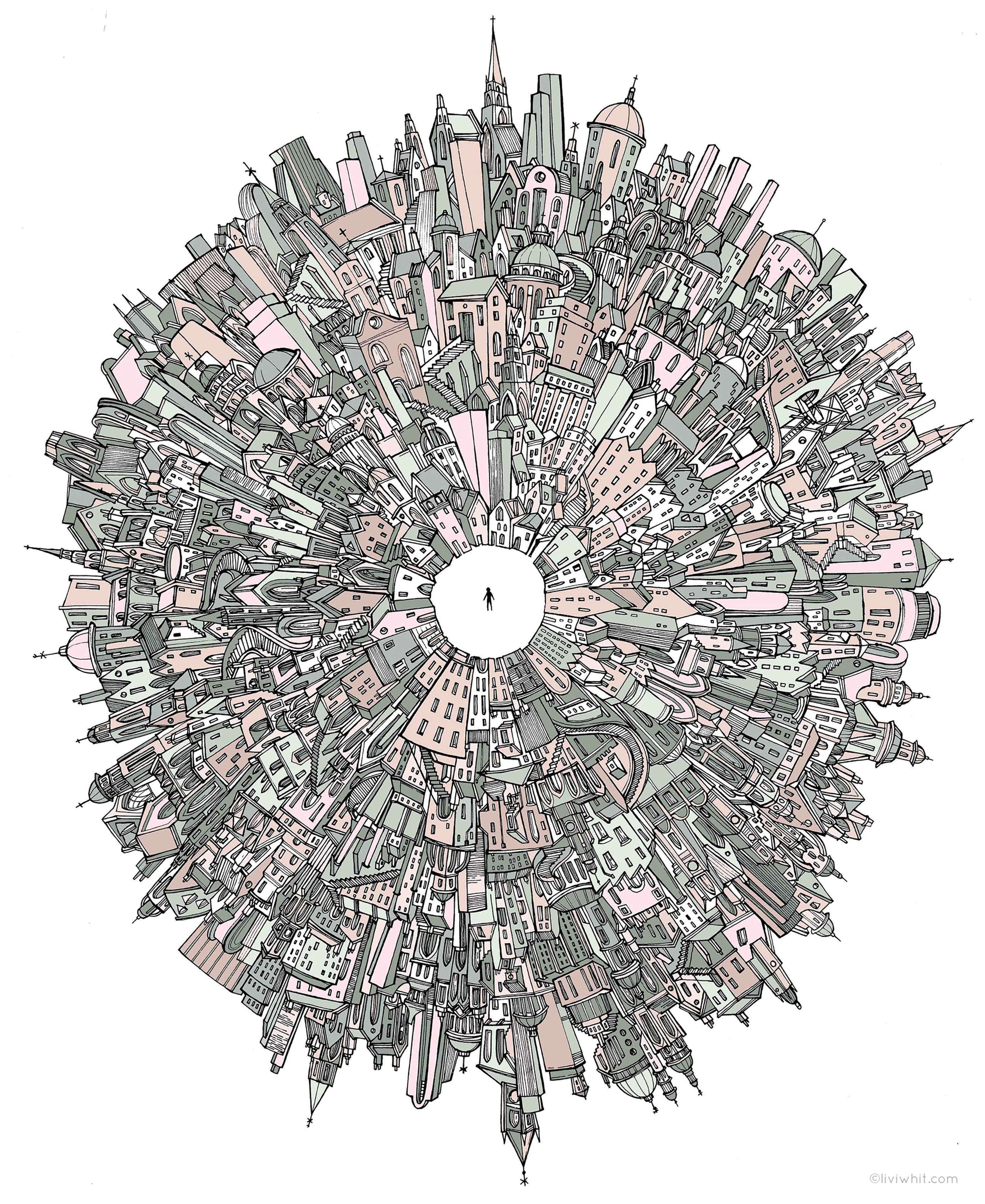 Print: Lost in the City by Olivia Whitworth