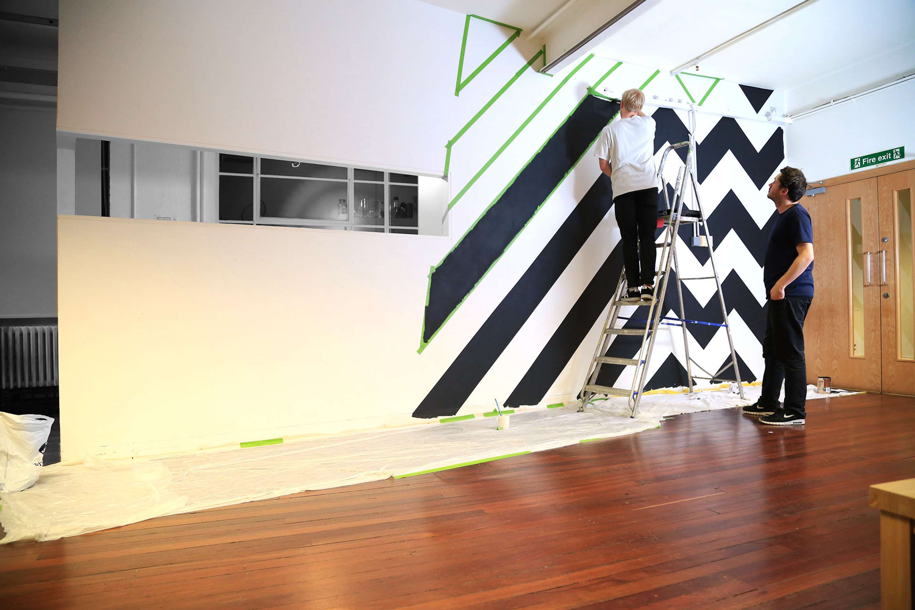 Velocity Sign and Mural by Oliver Warman
