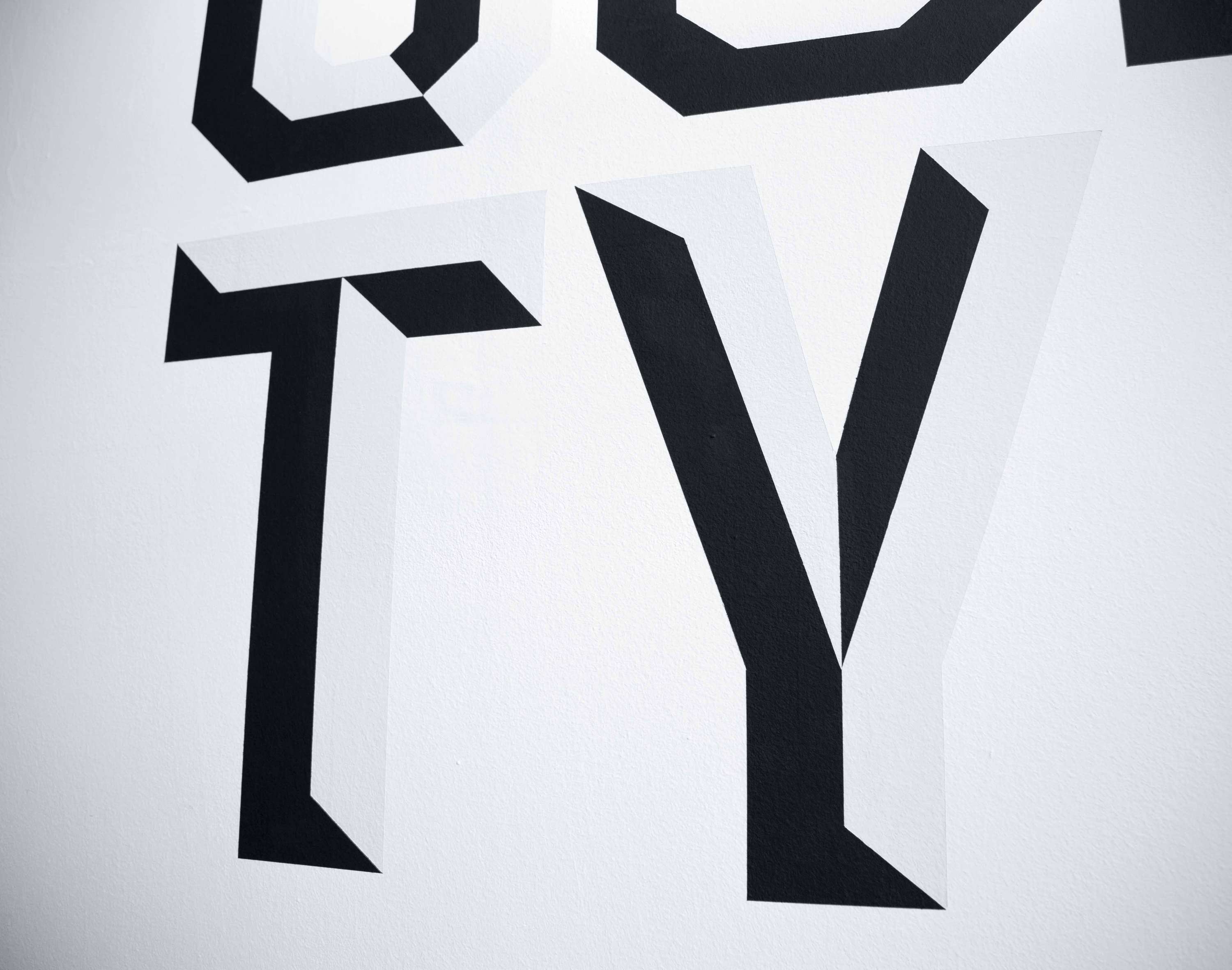 Velocity Sign and Mural by Oliver Warman