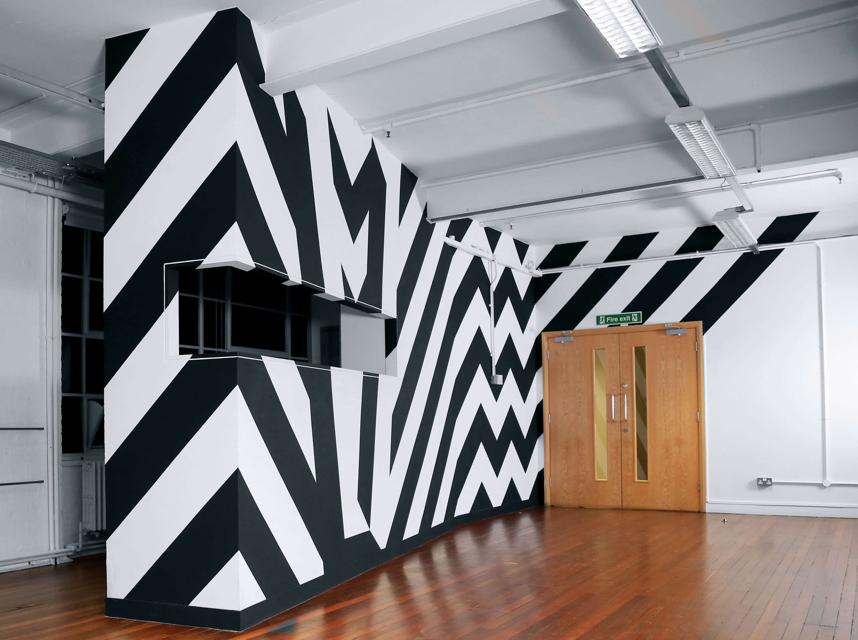 Velocity Sign and Mural by Oliver Warman